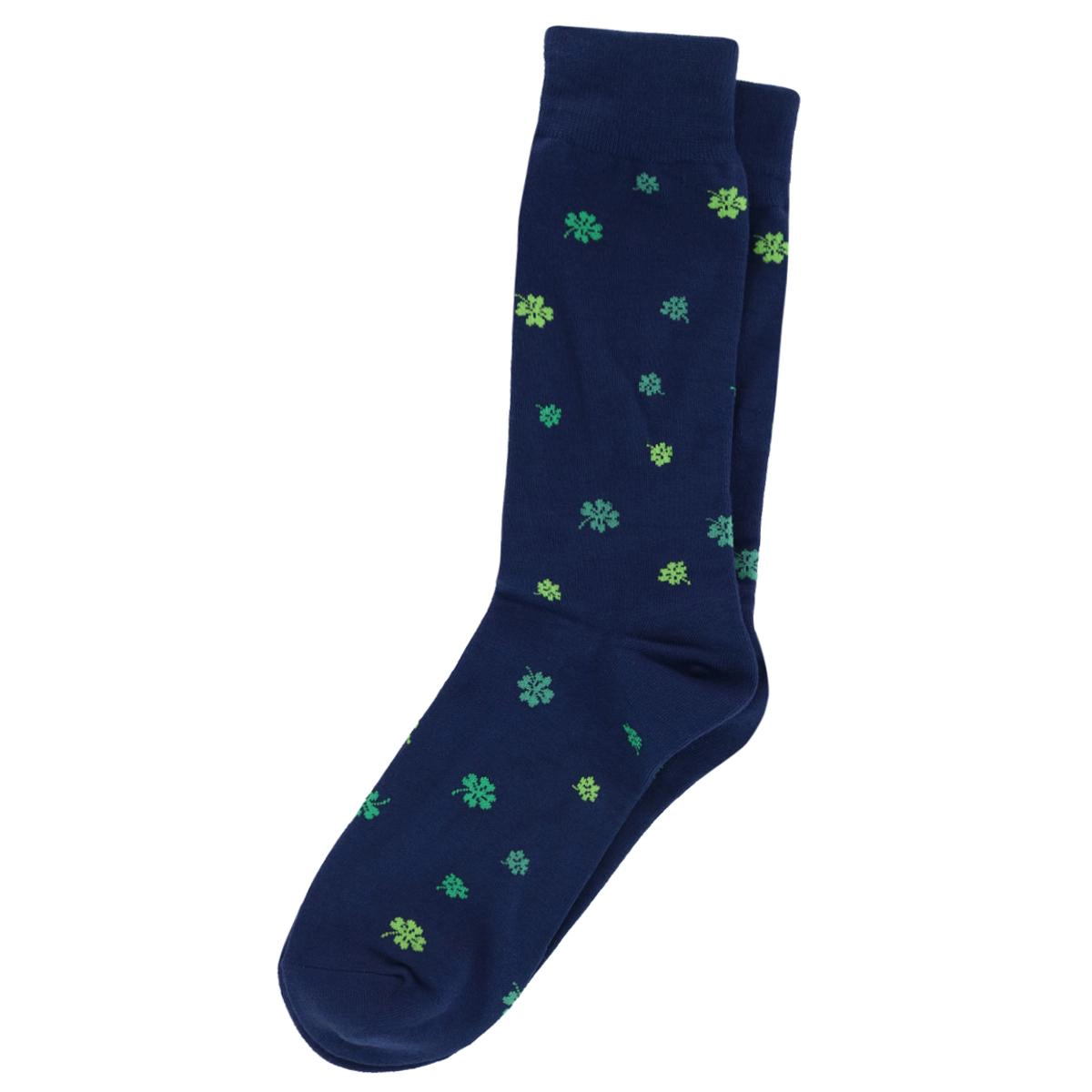 CTM Men's Lucky Four-Leaf Clovers Dress Socks (1 Pair)