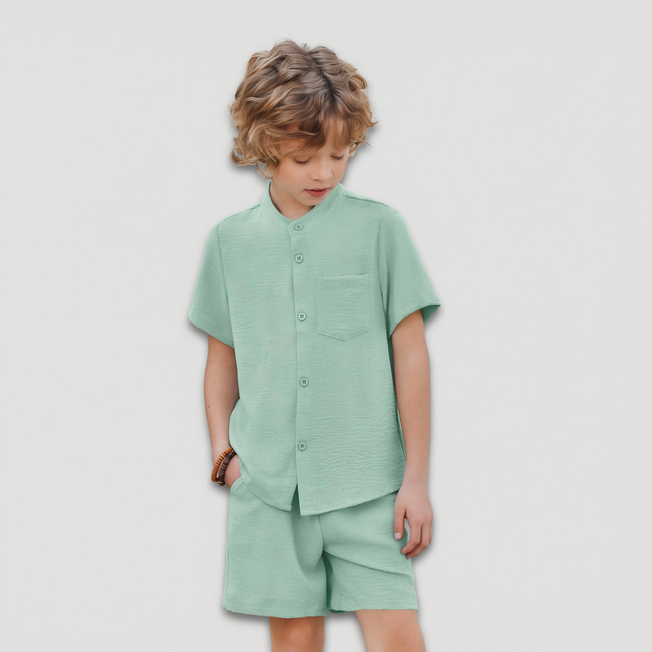 Arshiner Toddler Boys Piece Set Short Sleeve Button Down Shirt And Shorts Vacation Texture Outfits