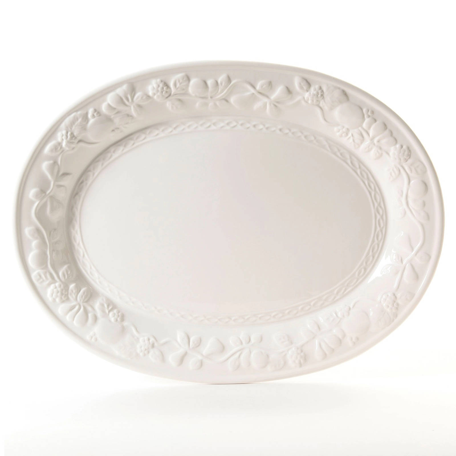 Gibson Home Fruitful 18.75 Inch Oval Platter