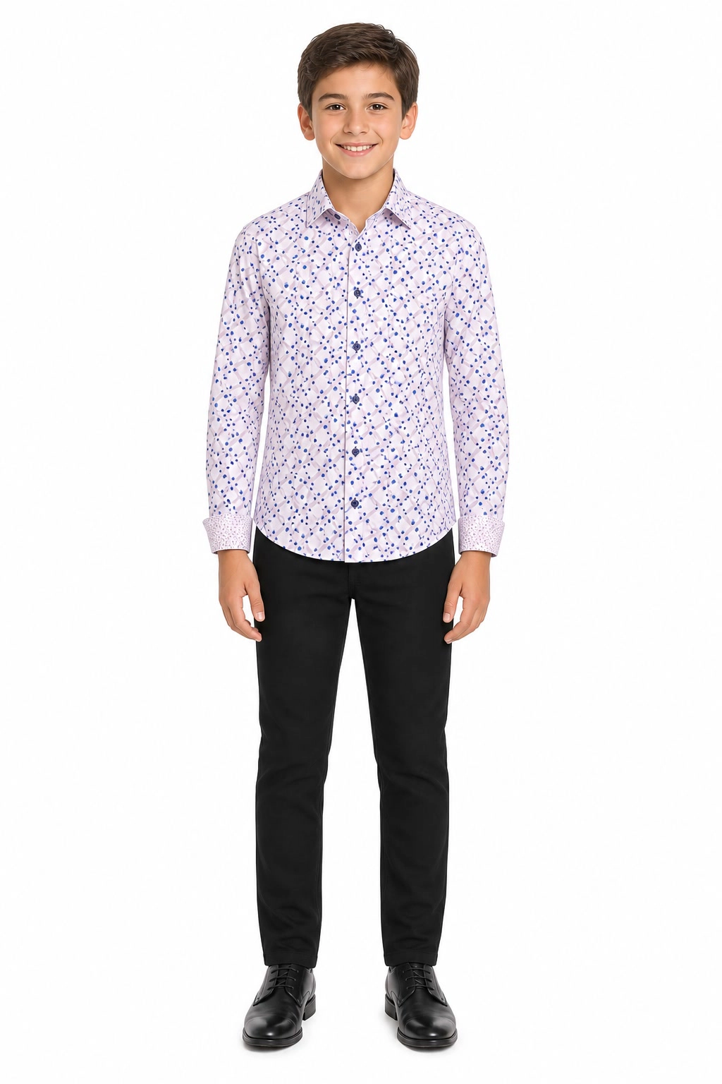 Elie Balleh Boys Slim Fit Dress Button-Down Shirt