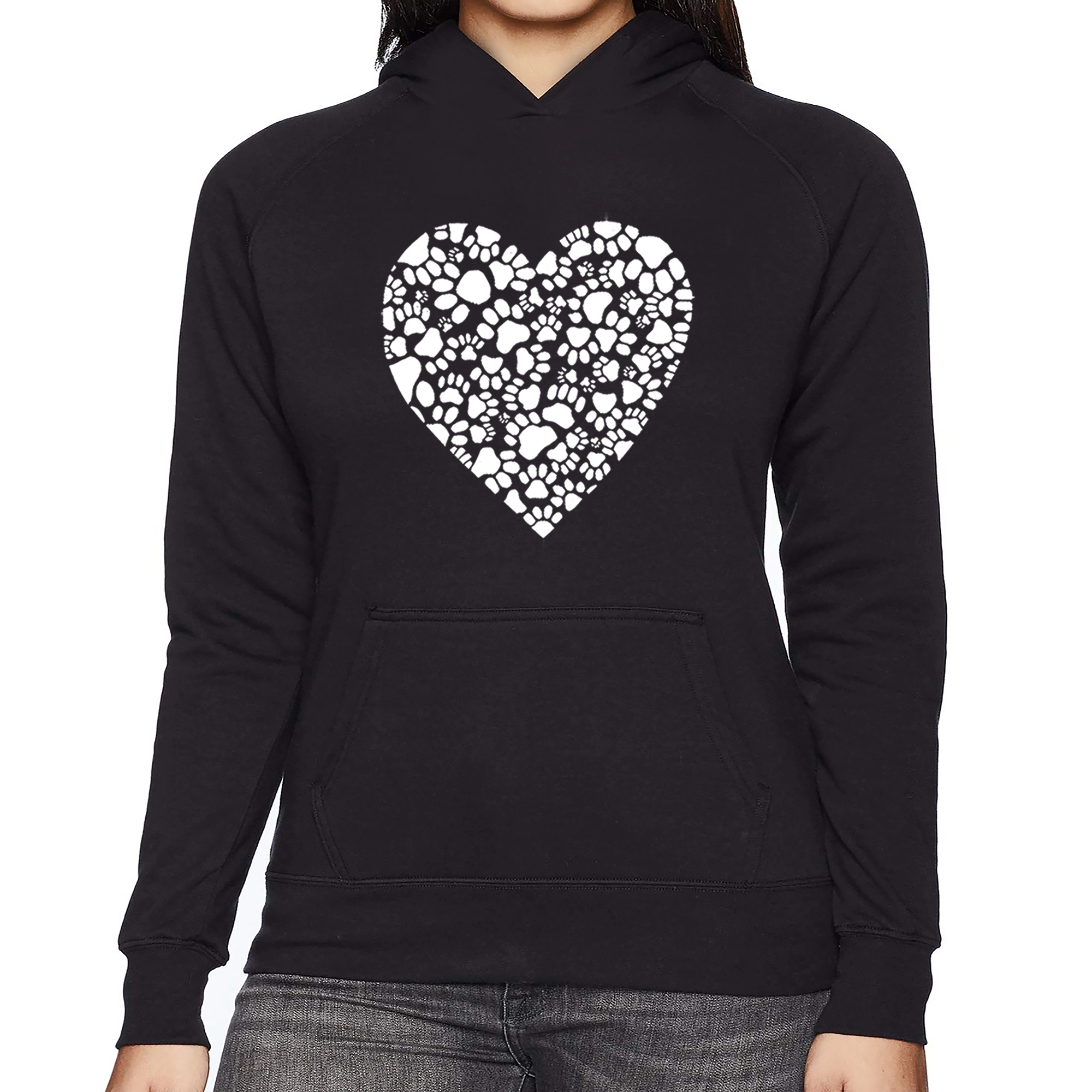 LA Pop Art Paw Prints Heart