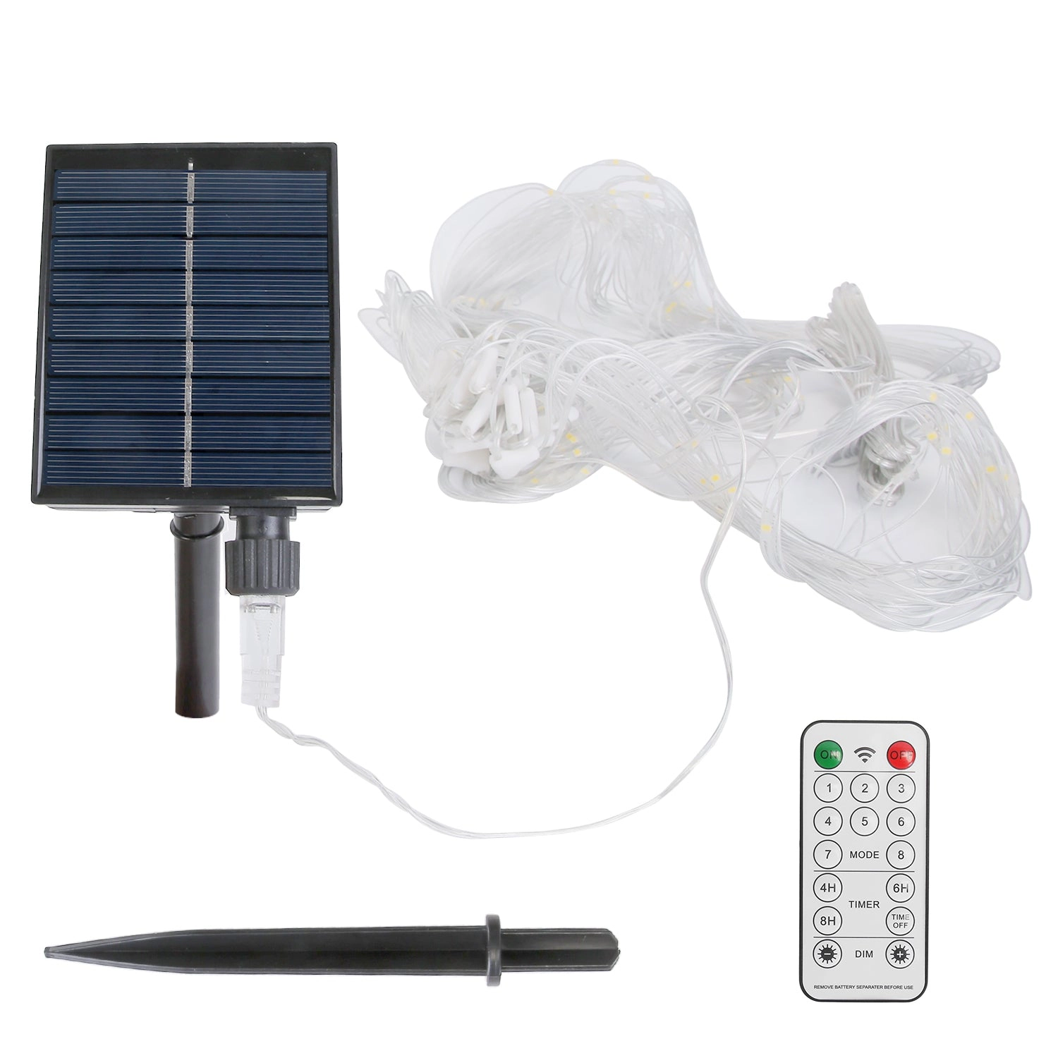 GBruno Solar 192LED Net Lights With Remote Timer
