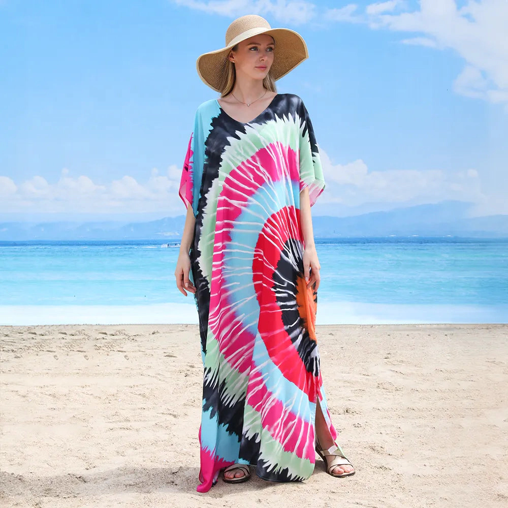 Youzey The Swirls Summer Women's Maxi Dress