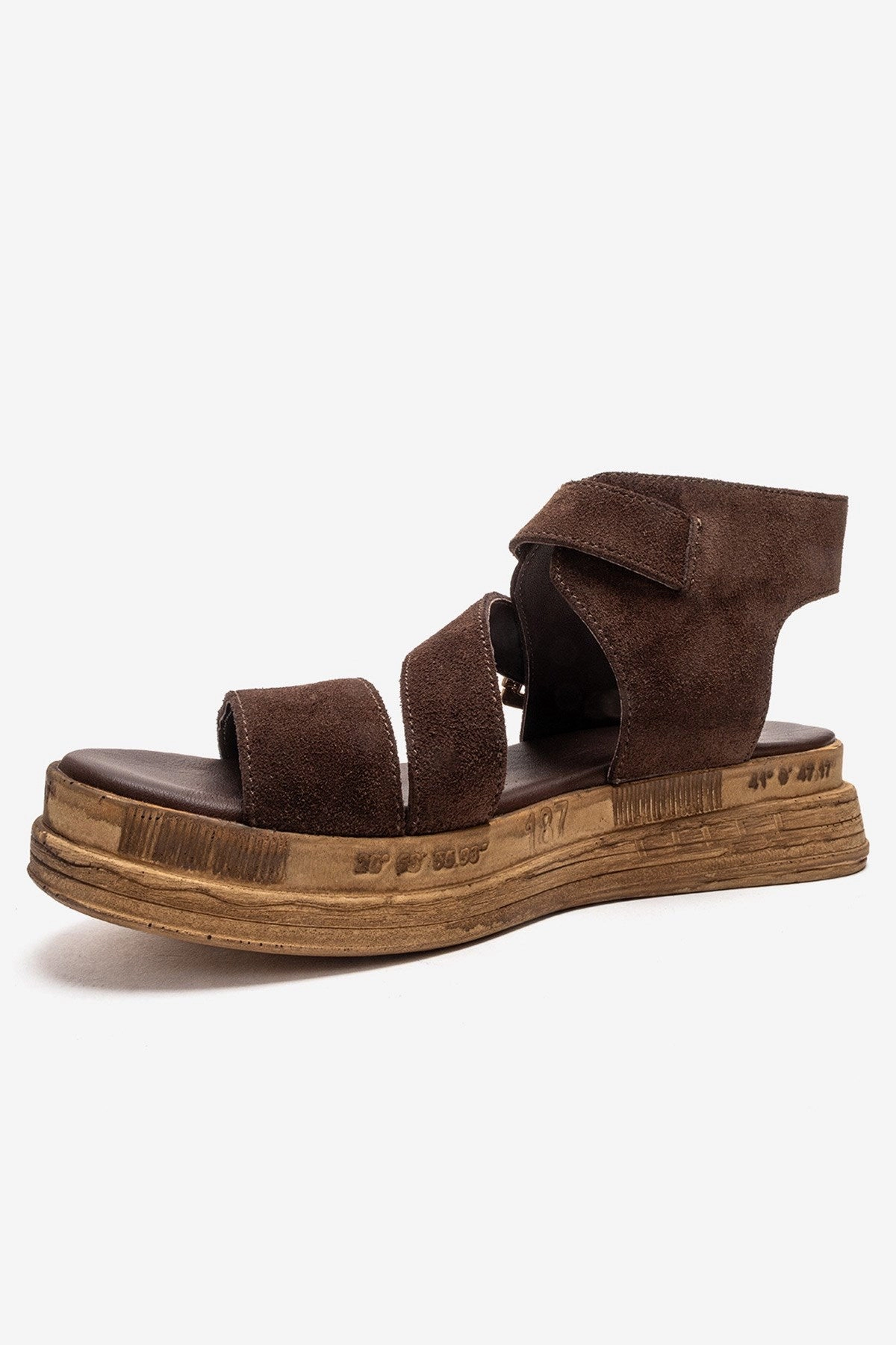 Forever & Always Womens Lorentis Leather Double Buckle Sandals