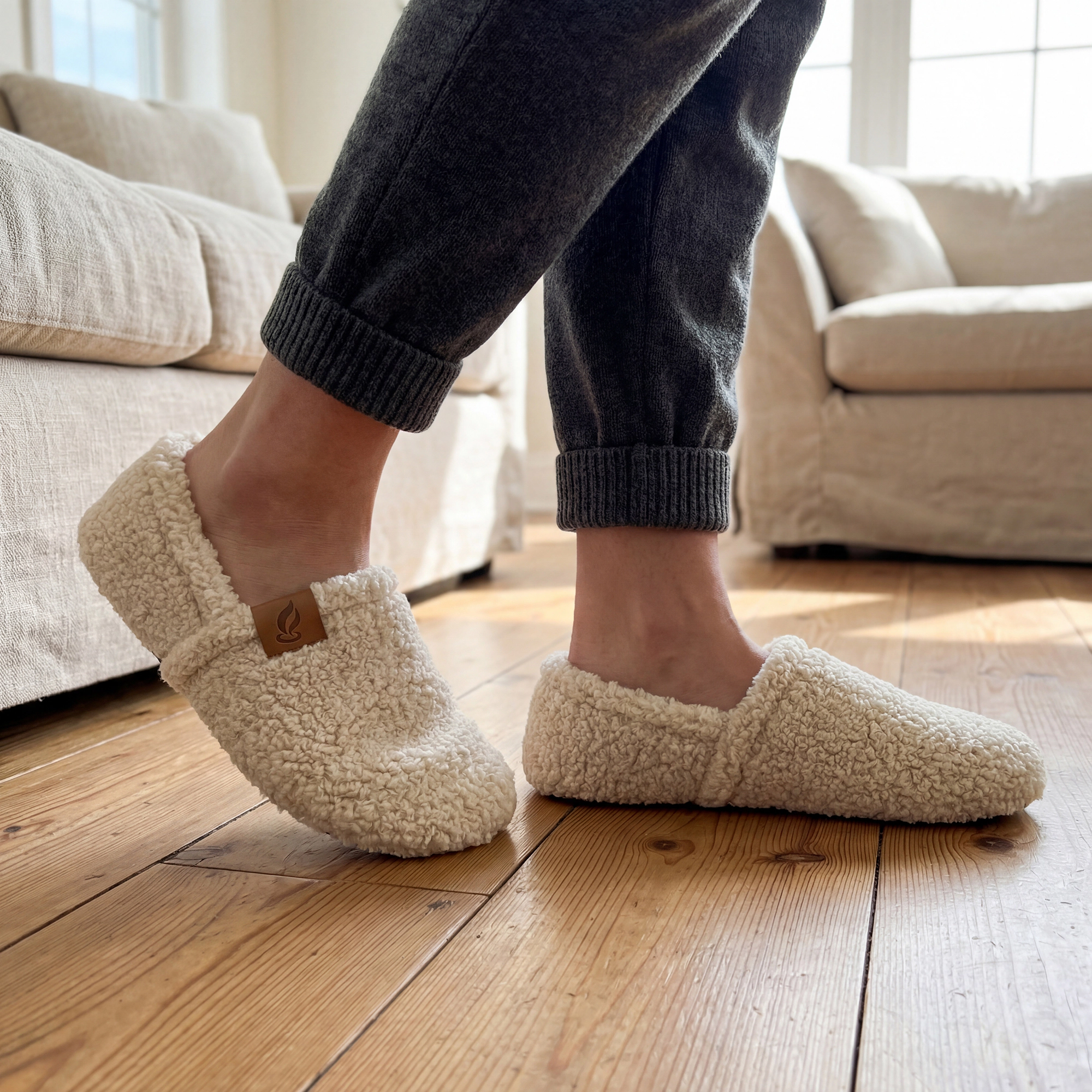 BLISSFUL STEP Women's Warm Breathable Indoor Outdoor Non-Slip House Slippers