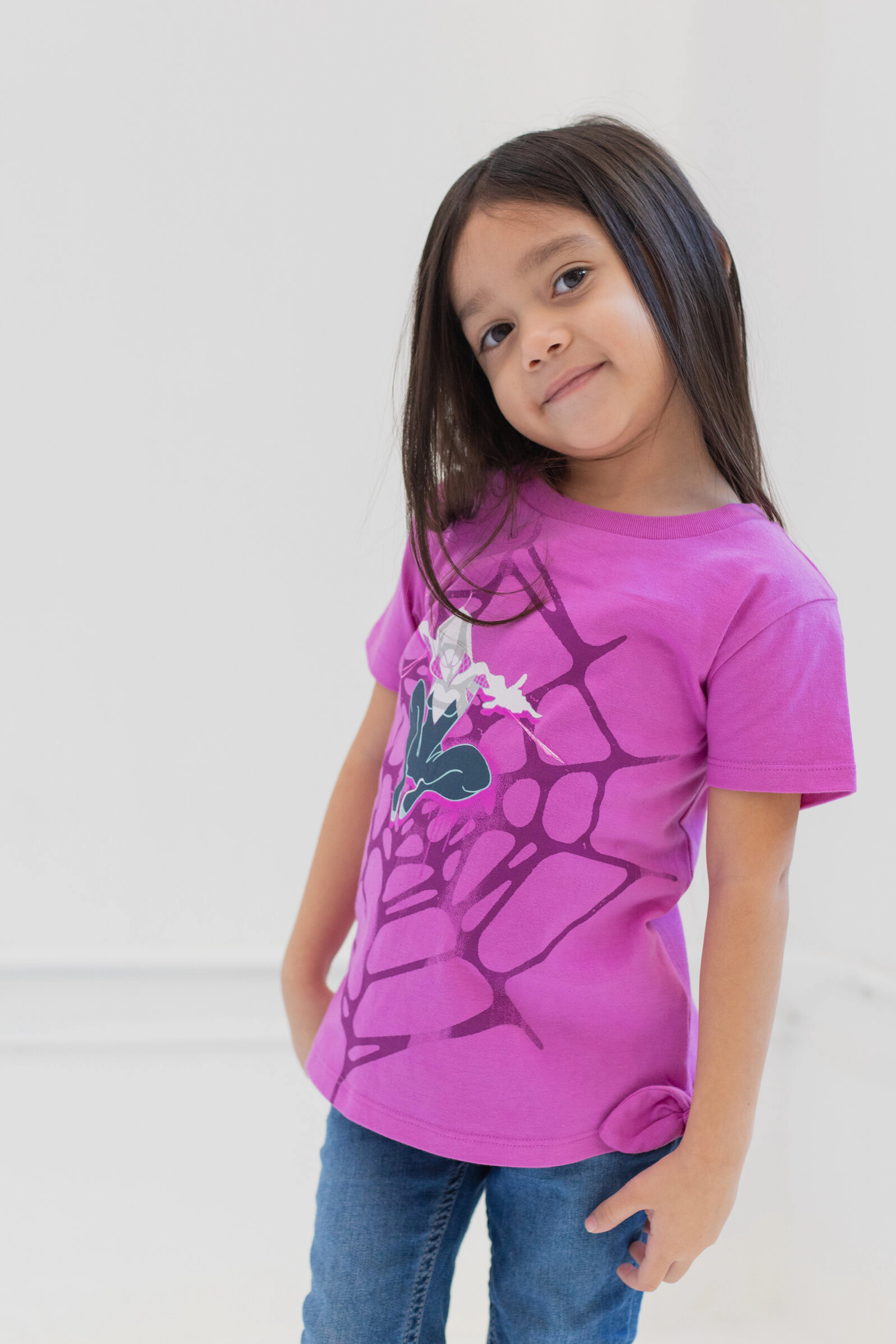 Marvel Spider-Verse Girls' 3-Pack Short Sleeve T-Shirts