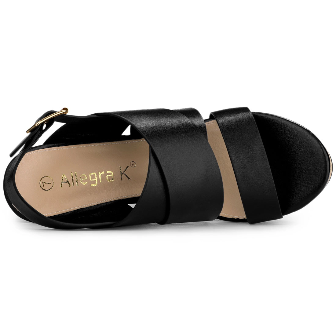 BLISSFUL STEP Women's Wood Wedges Platform Wedge Sandals