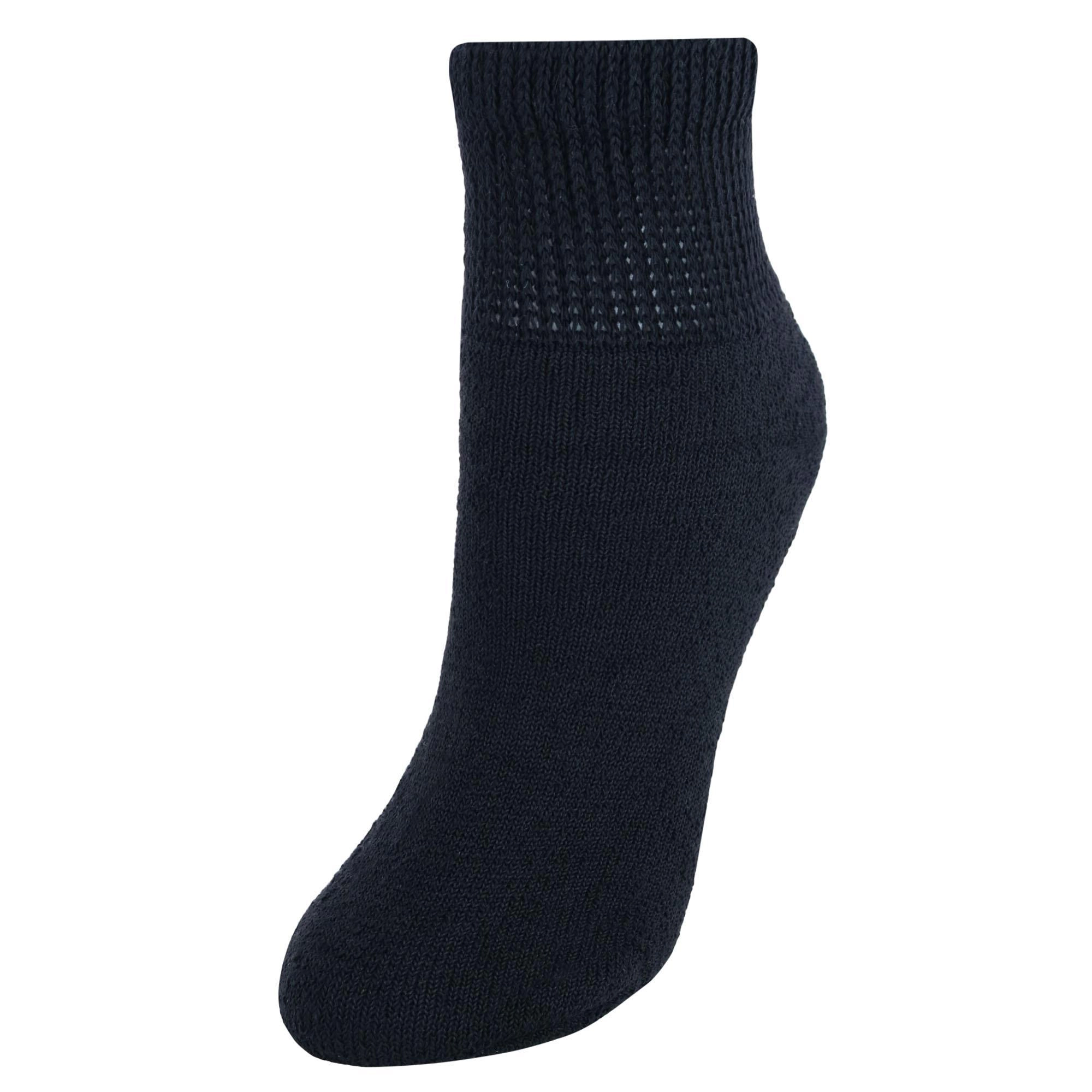 CTM Women's Diabetic Ankle Socks (3 Pair Pack)