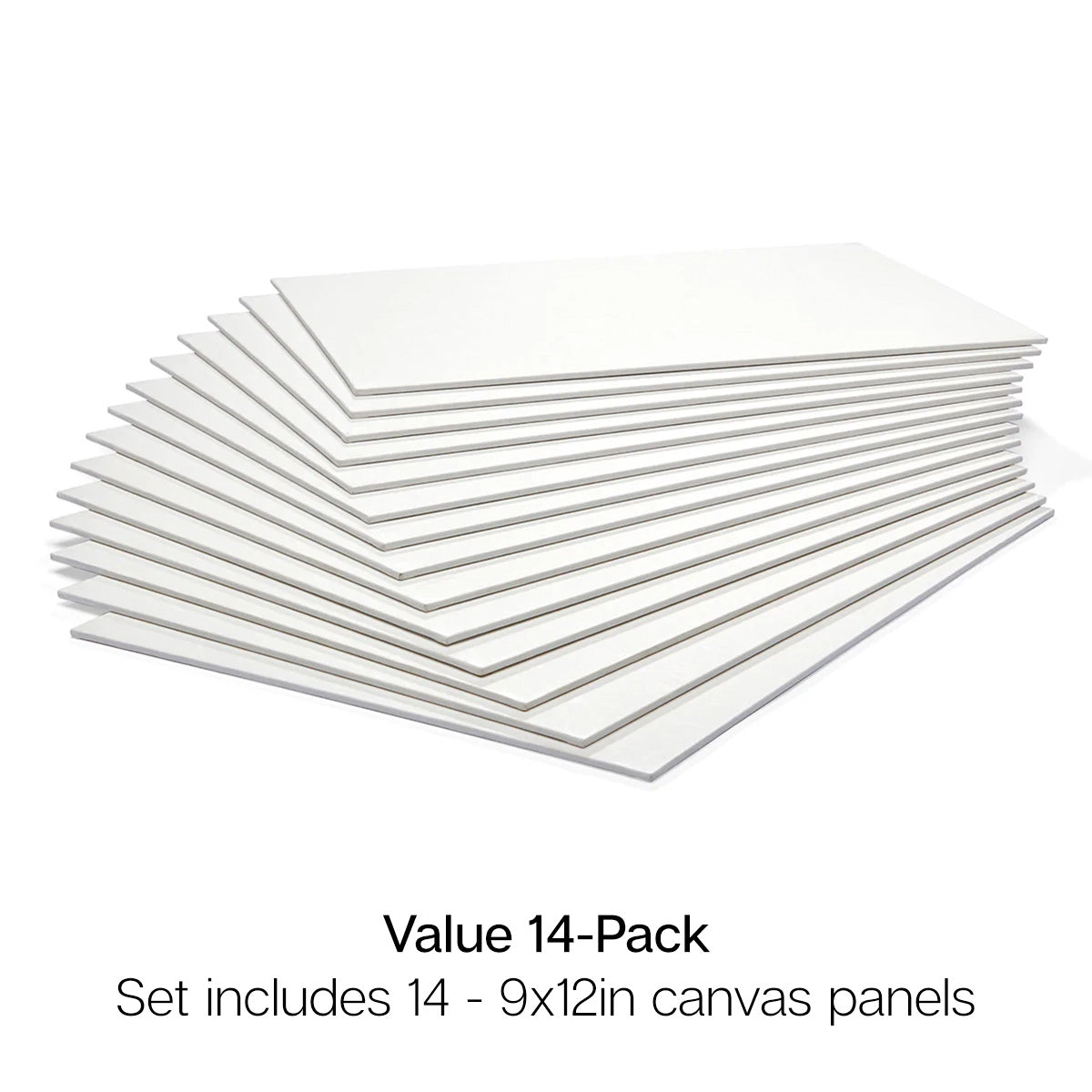 KINGART Canvas Panels 9" x 12" - 14 Pack