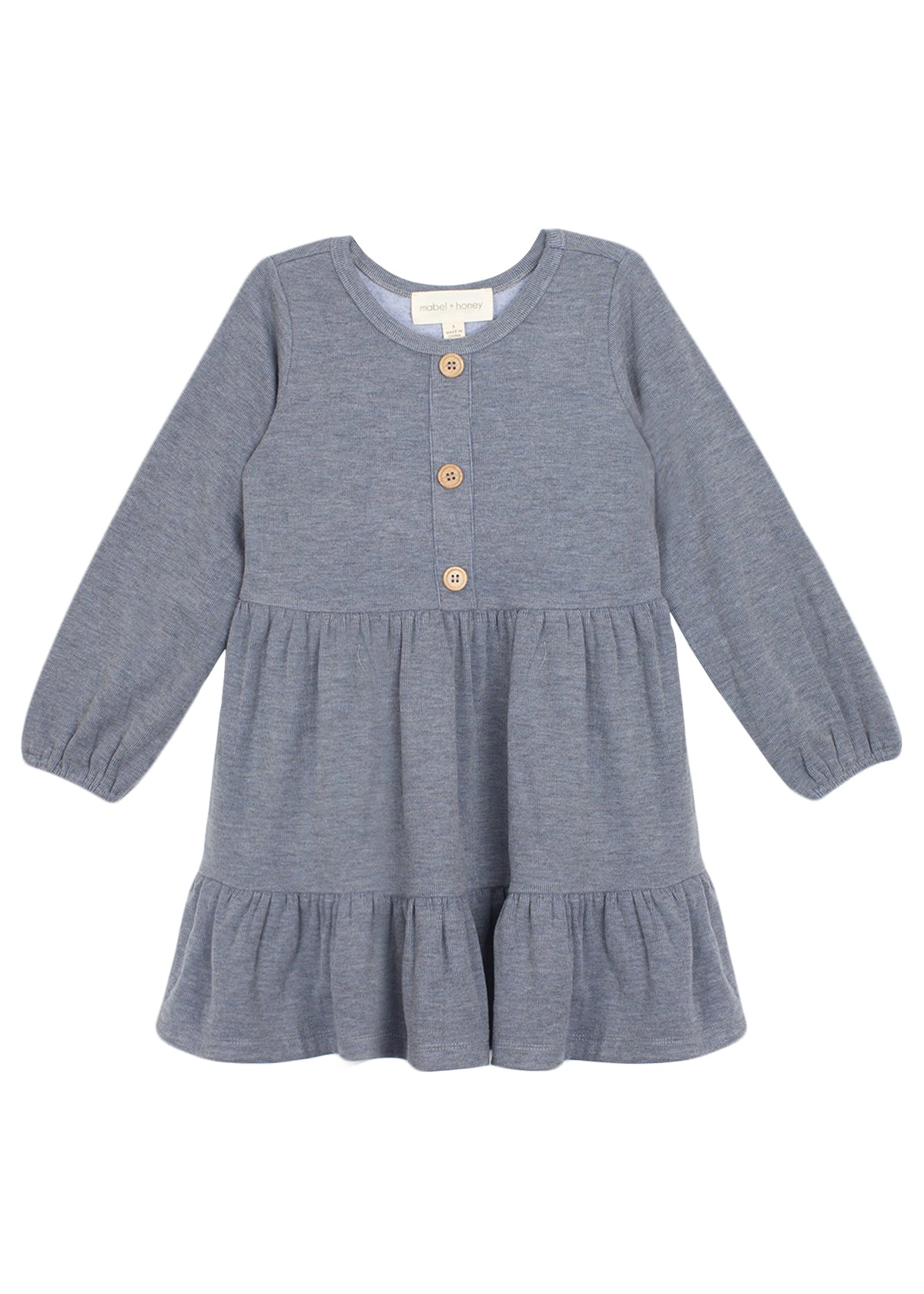 Mabel and Honey Betsy Sweater Knit Dress - Blue