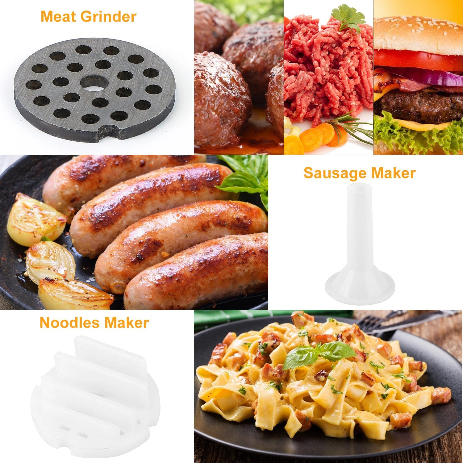 GBruno Heavy Duty Manual Meat Grinder