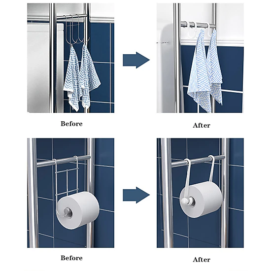 SKYROKU 3-Tier Over The Toilet Storage Rack, Bathroom Shelves, Bathroom ...