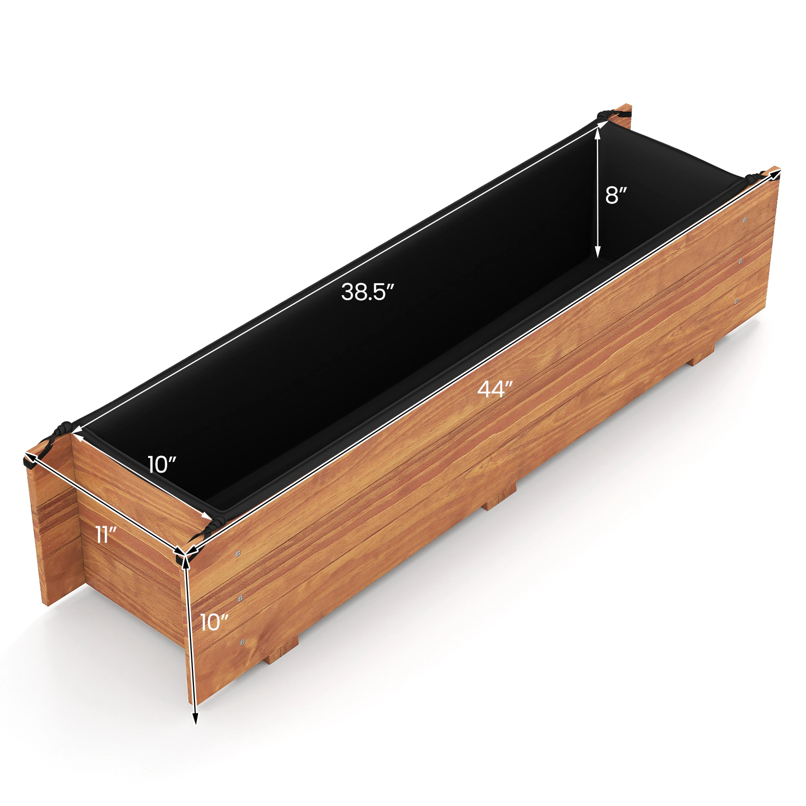 Hivvago Elevated Wooden Garden Planter Box