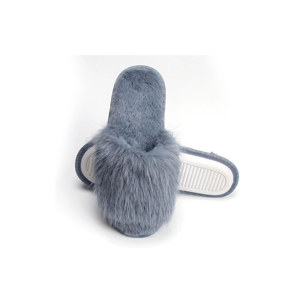 Roxoni Cozy Chic Fuzzy Slippers for Women