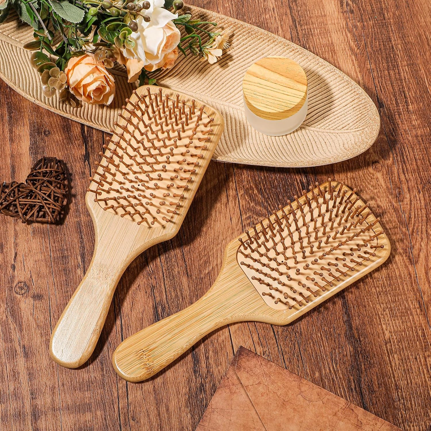 Prism Edge Unisex 10 Piece Bamboo Detangling Brush Set