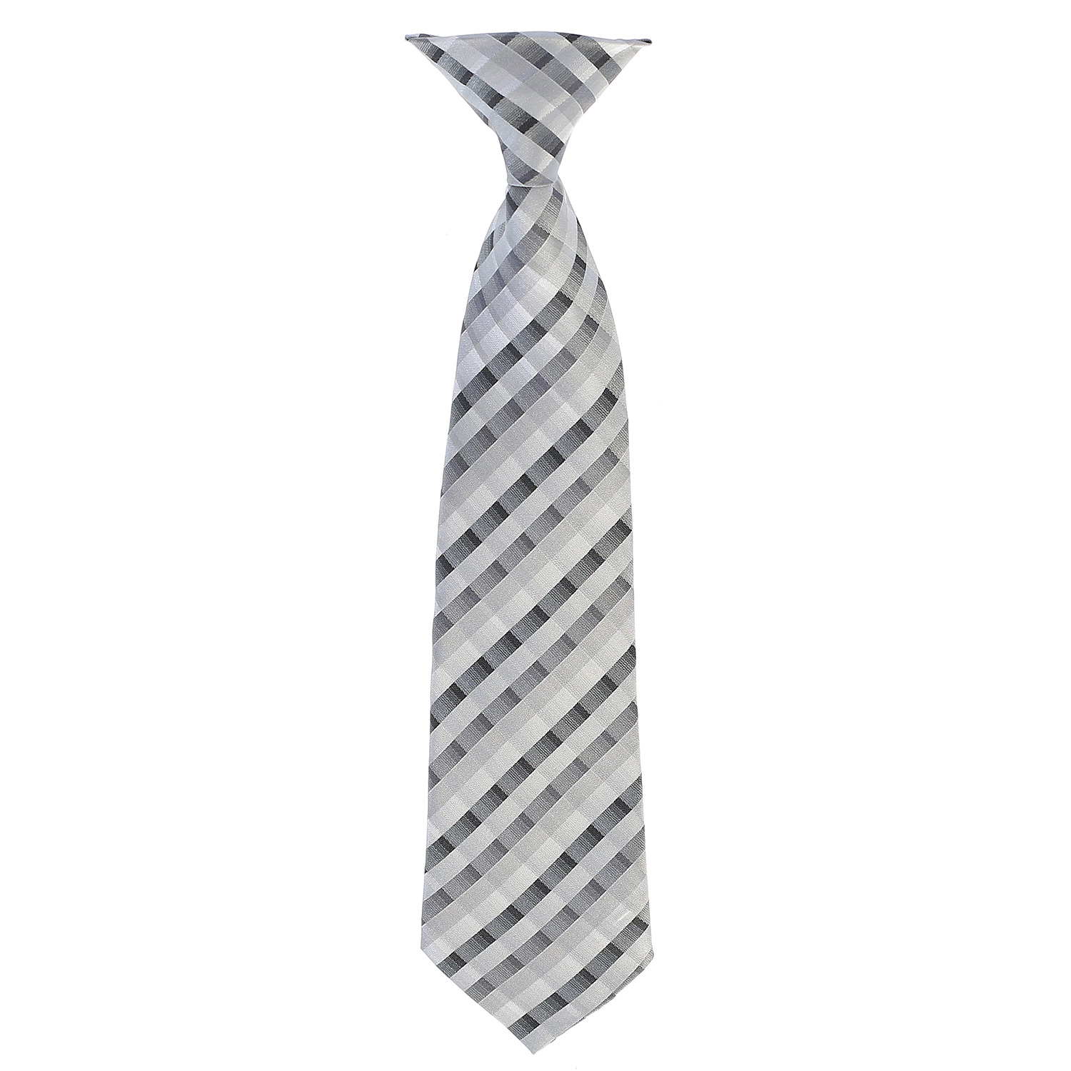 Gioberti Boy's Long Sleeve Dress Shirt And Plaid Tie Accessories Set