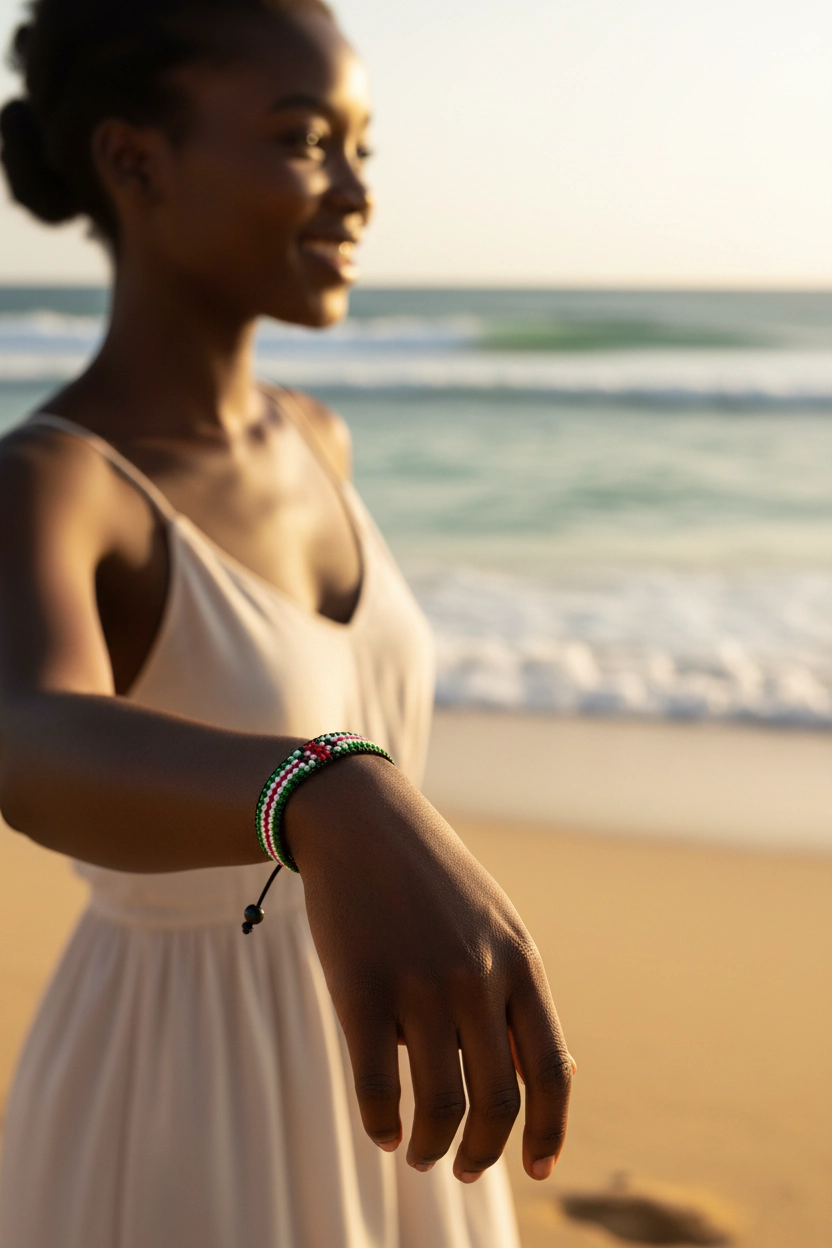 Kenya Heartbeat Handmade Beaded Bracelet