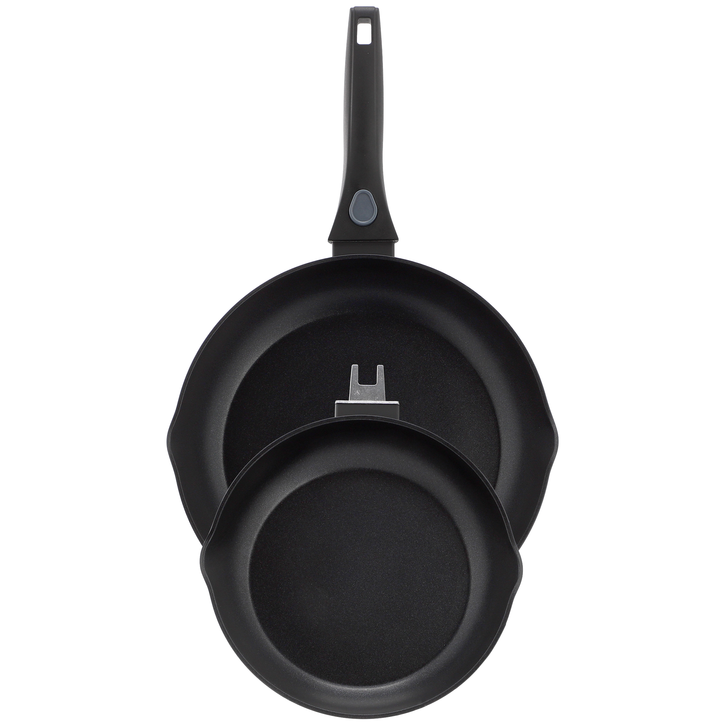 Oster Smarthandle Advance 3 Piece Nonstick Aluminum Frying Pan Set in Black