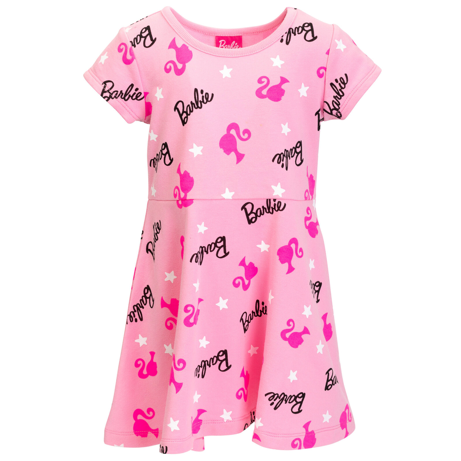 Barbie Girls' Short Sleeve Skater Dress