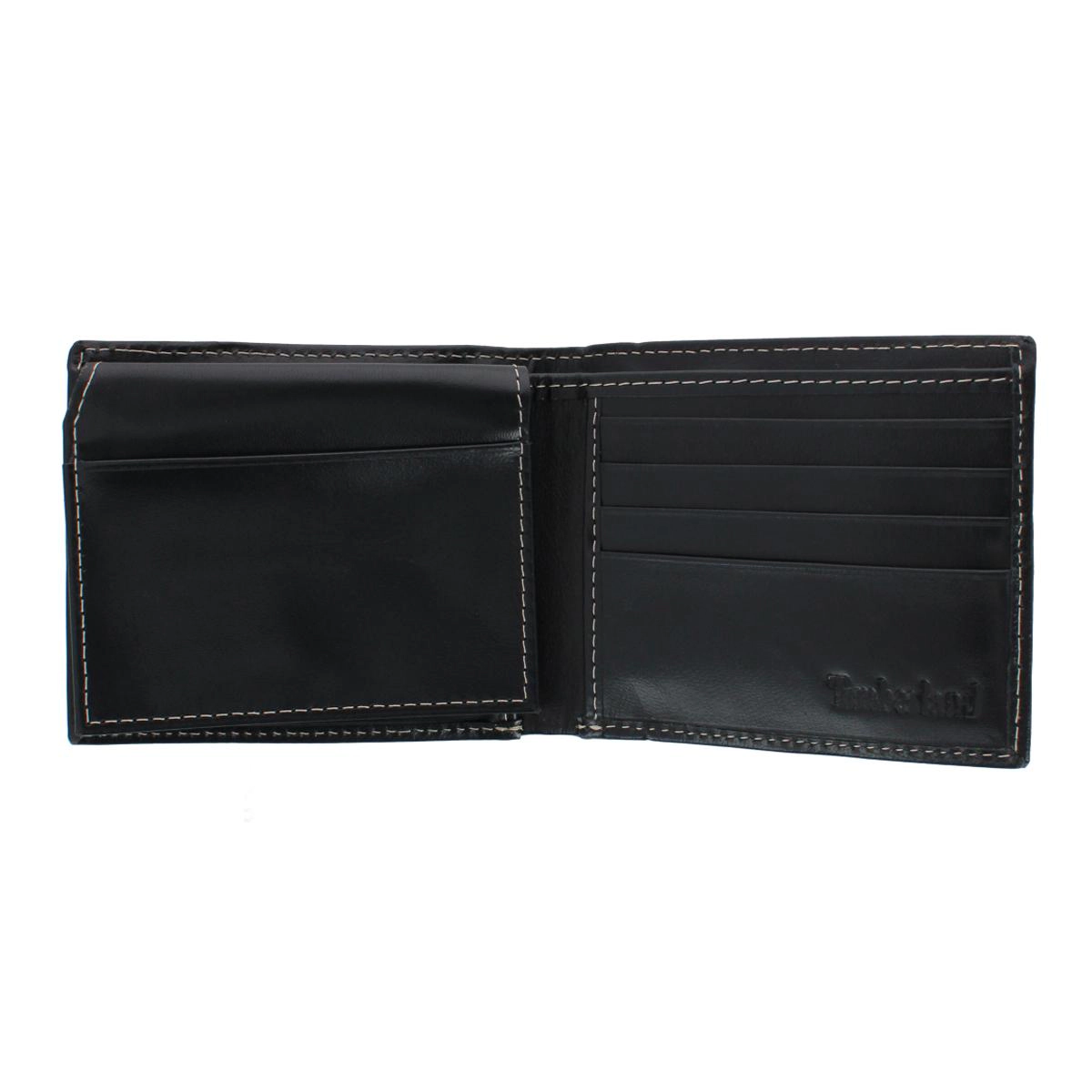 Timberland Men's Cloudy Leather Passcase Wallet