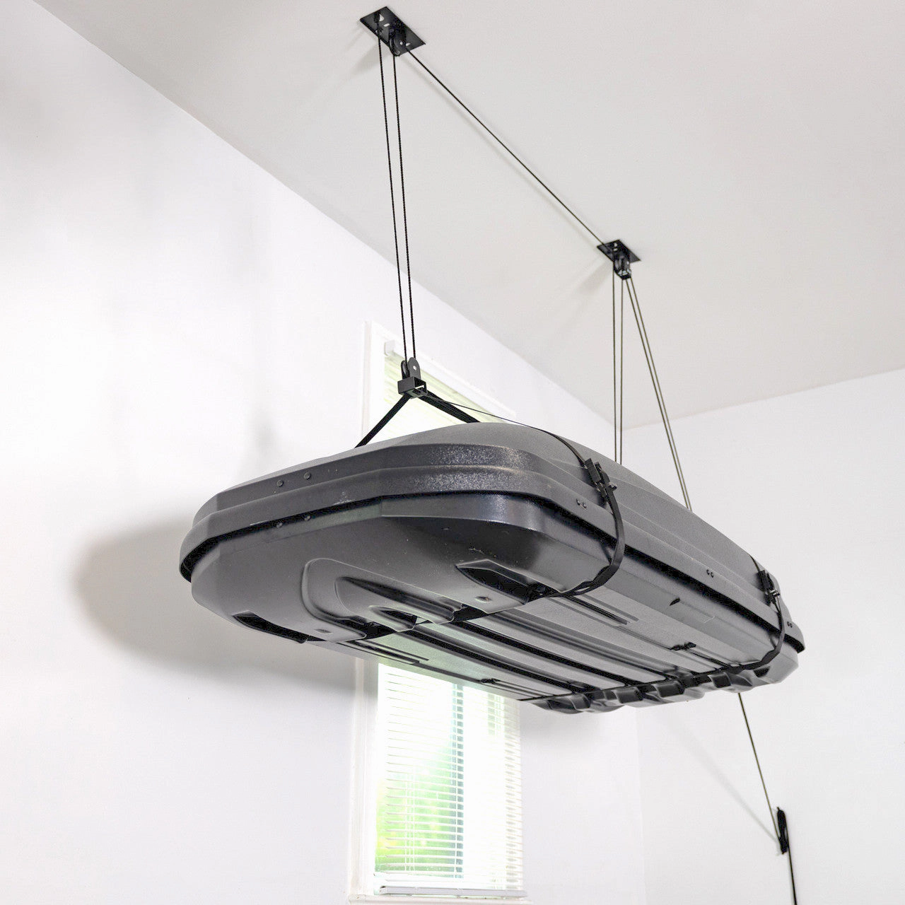 StoreYour Cargo Box Hoist, Holds up to 150 lbs, Up to 14' Lift, 1:1 Mechanical Advantage