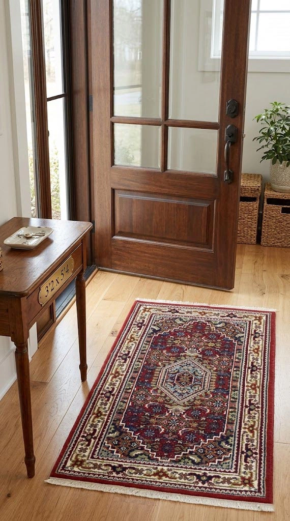 Magic Rugs Red Floral Tribal 3'2X5'4 Indo-Bidjar Oriental Rug