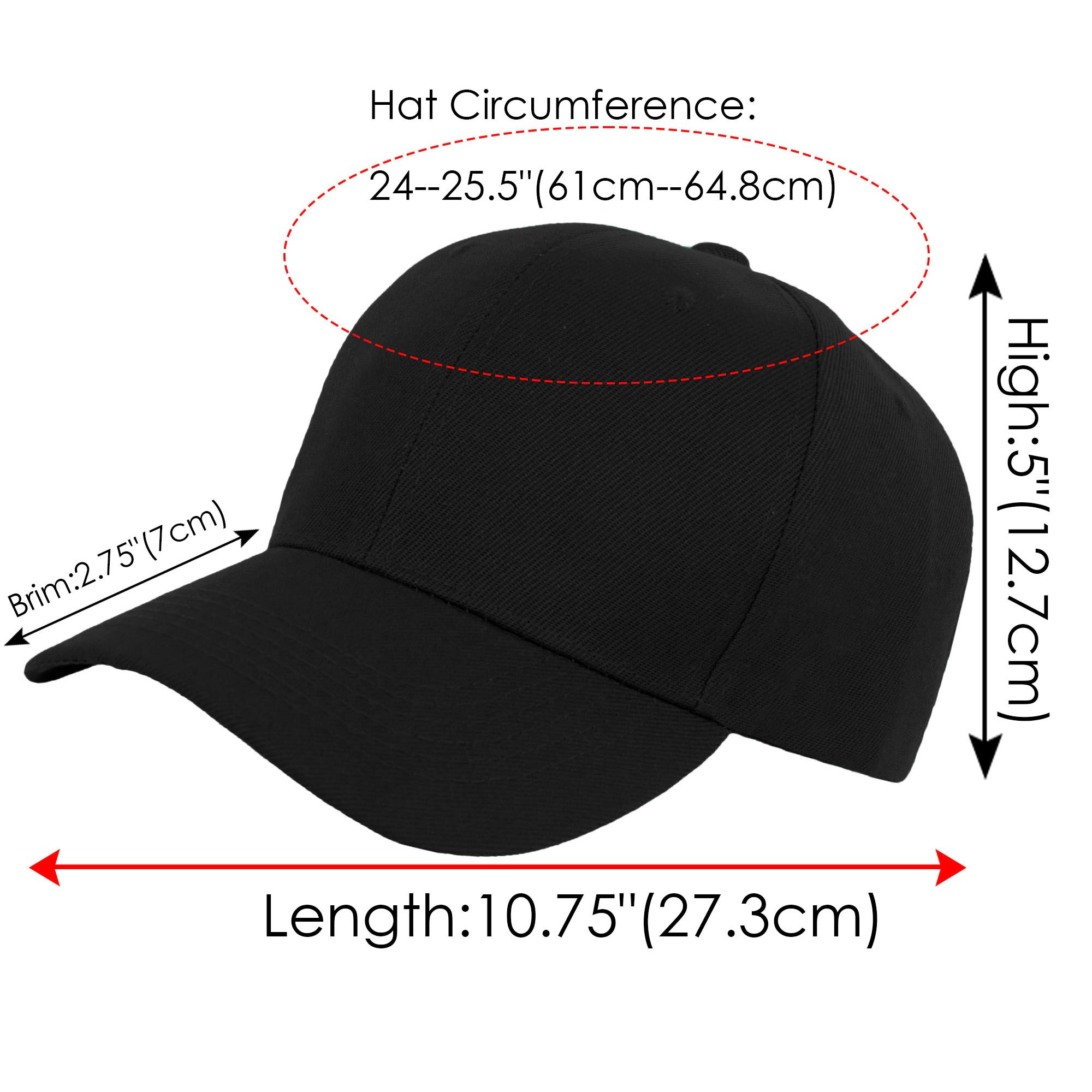 Anna-Kaci Women's Classic Baseball Cap for Women Men Golf Dad Hat Solid Adjustable Plain