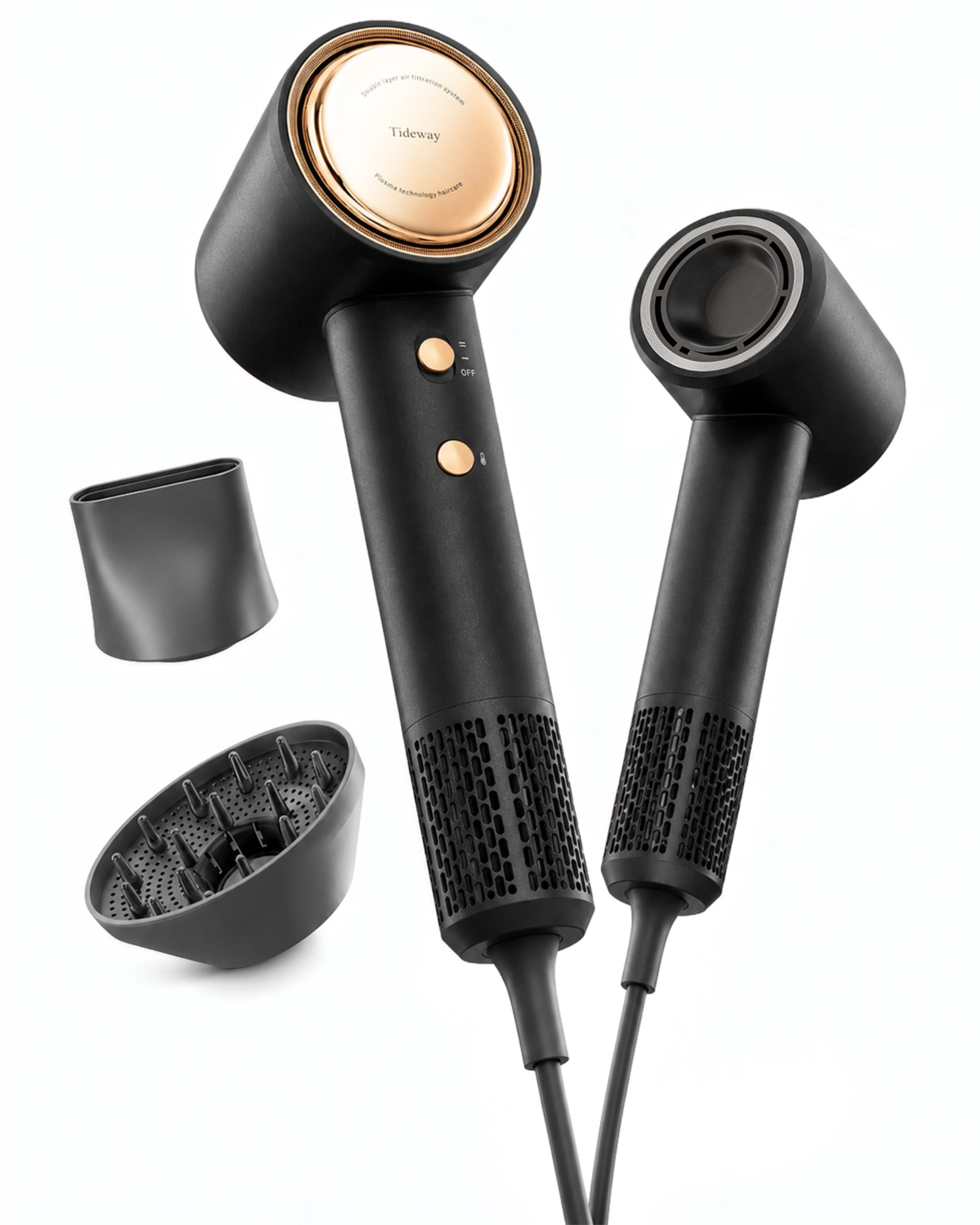 Tideway H11 AURA High-Speed Plasma Hair Dryer with Diffuser