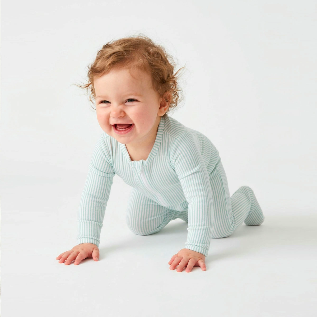 Rockets of Awesome Stripe Footie For Baby Unisex