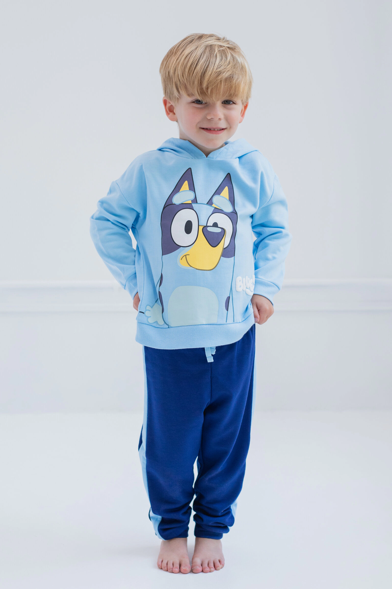 Bluey Boys' Fleece 2-Piece Hoodie and Joggers Set
