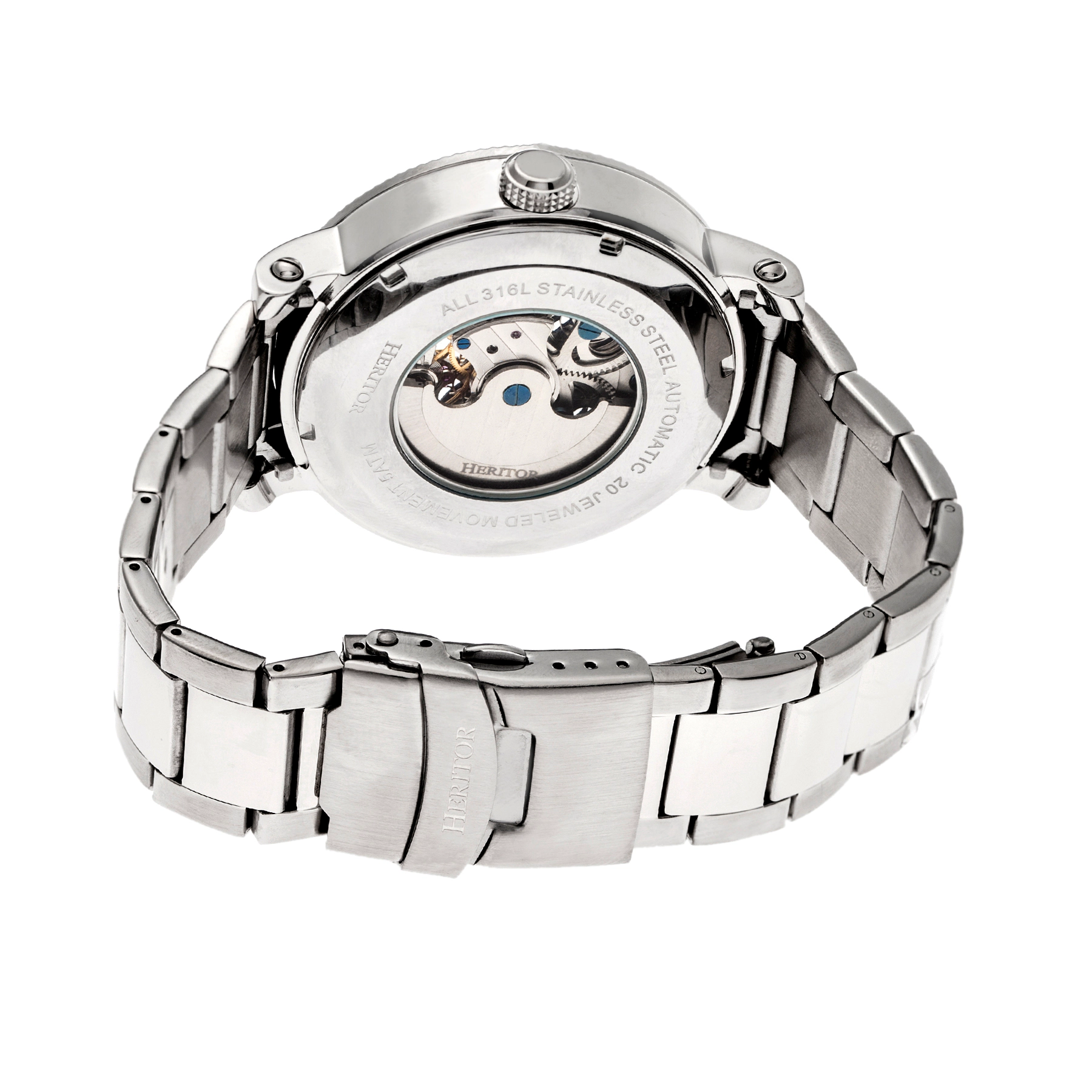Heritor Automatic Aries Skeleton Dial Bracelet Watch