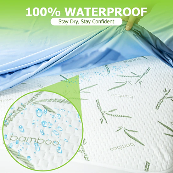 Lux Decor Collection Waterproof Rayon From Bamboo Mattress Protector