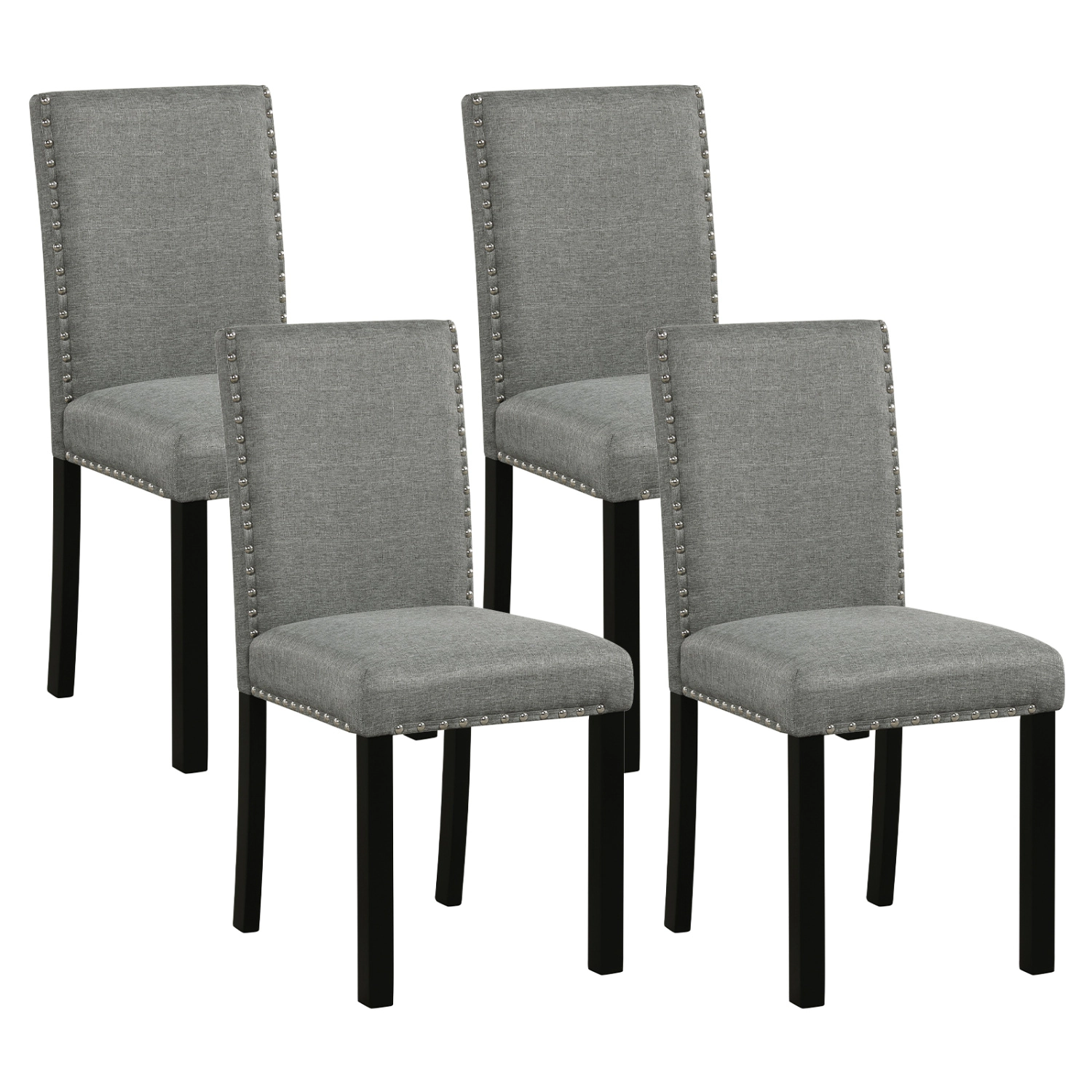 LJG Wooden Dining Chairs with Bent Wood Legs