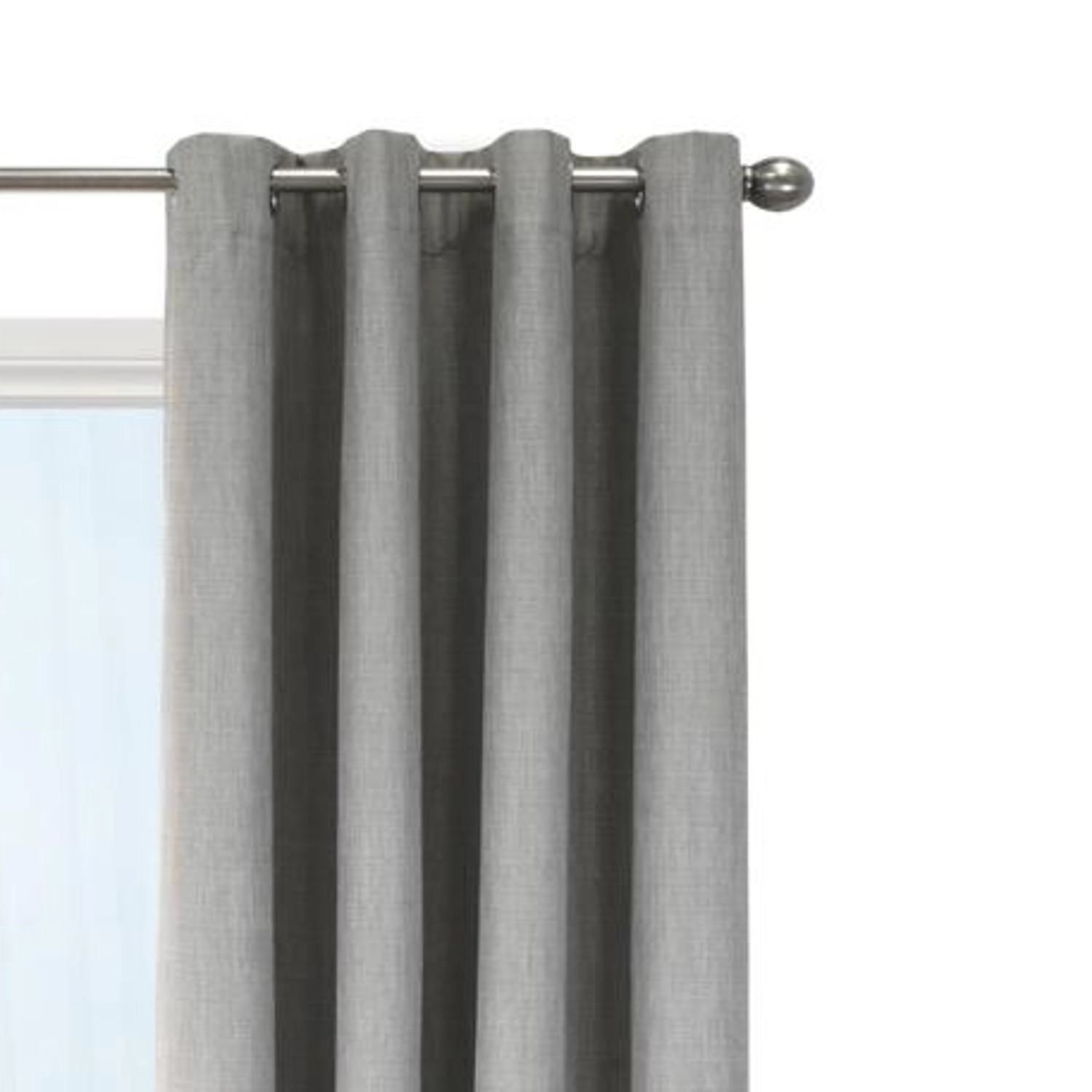 Commonwealth Newberry Grommet Curtain Panel Window Dressing - 52x95", Greige