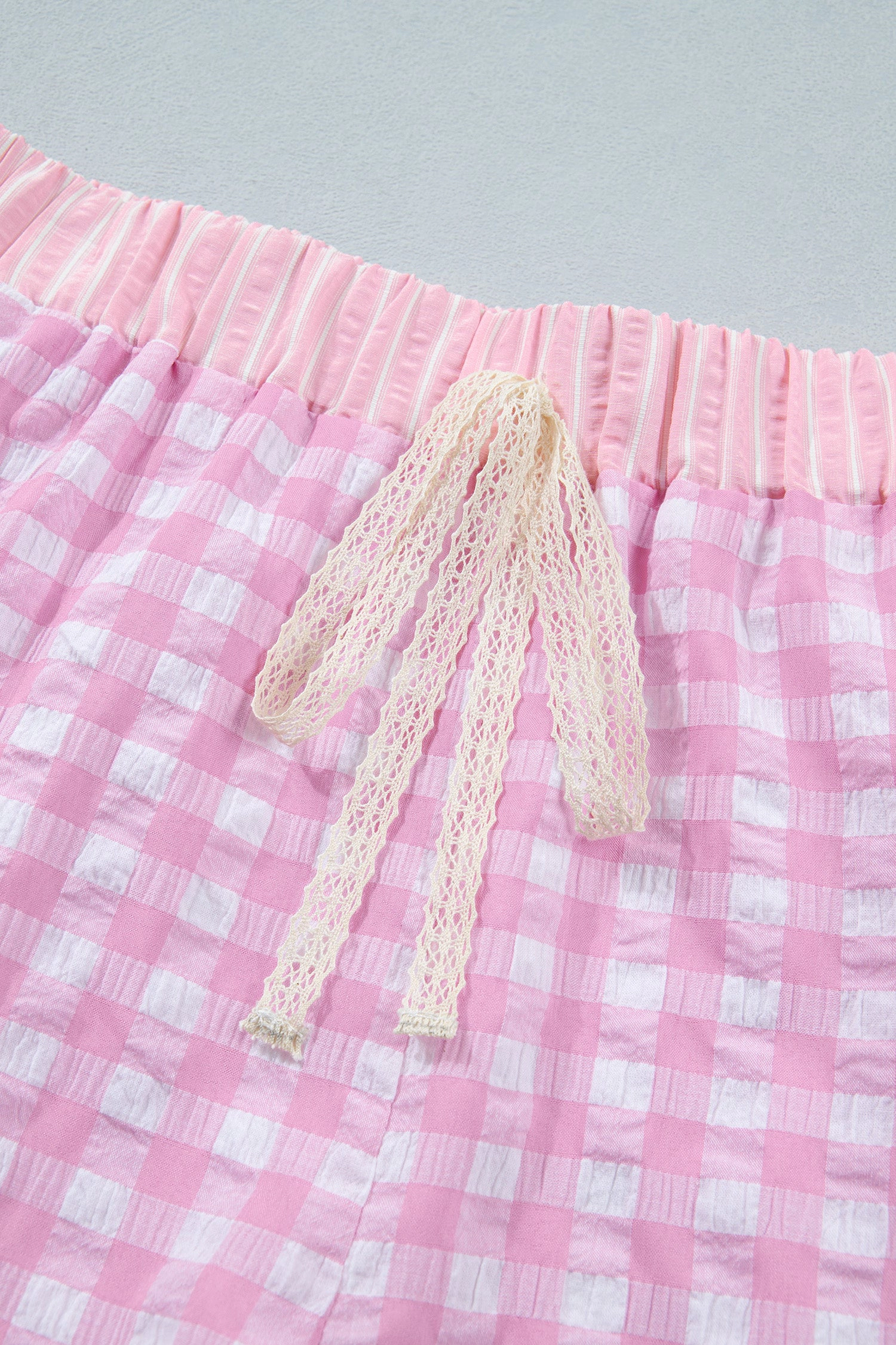 Threaded Pear Women's Arleth Detail Lace Tie Shorts