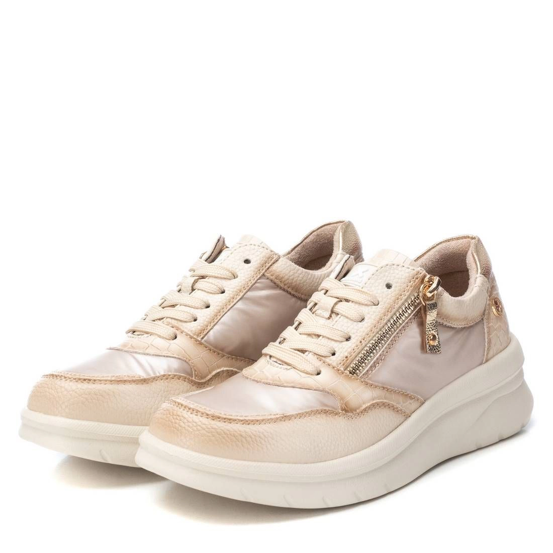 XTI Women's Sneakers Casual Lightweight Side-Zip Rubber Sole