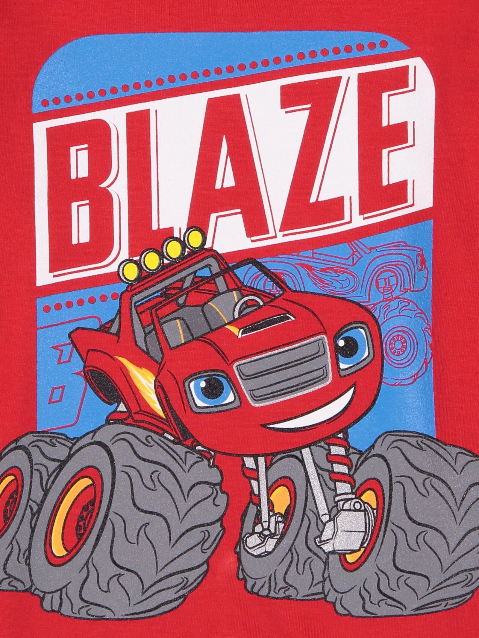 Nickelodeon Blaze and the Monster Machines Boys' Athletic 2-Piece Tee Shorts Set