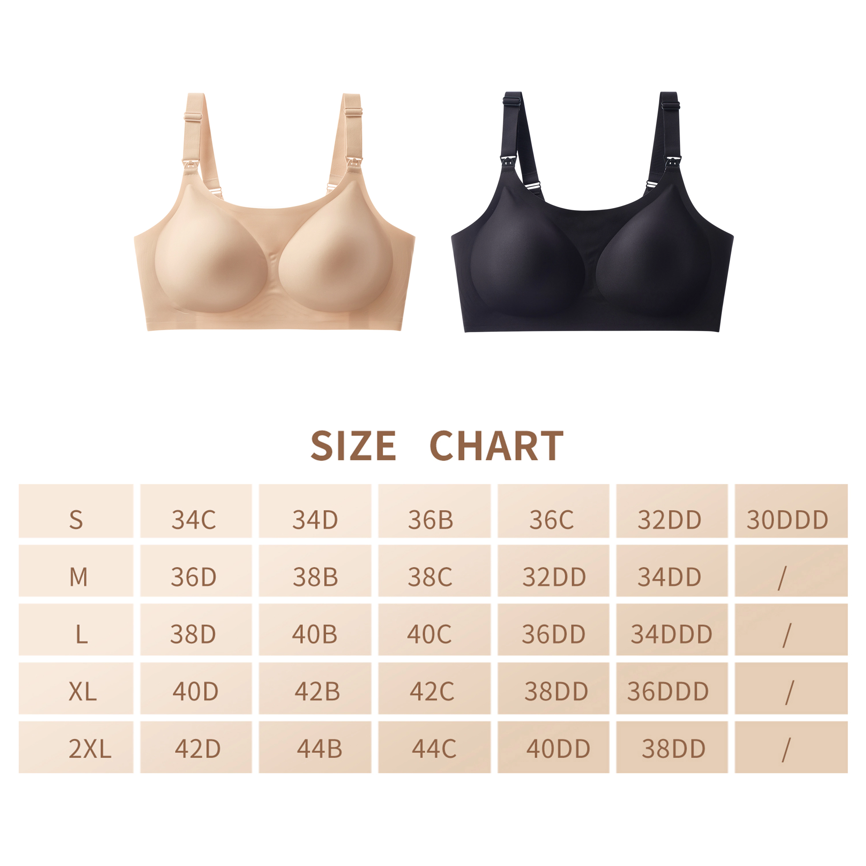 SUVENO Maternity Seamless Nursing Bra