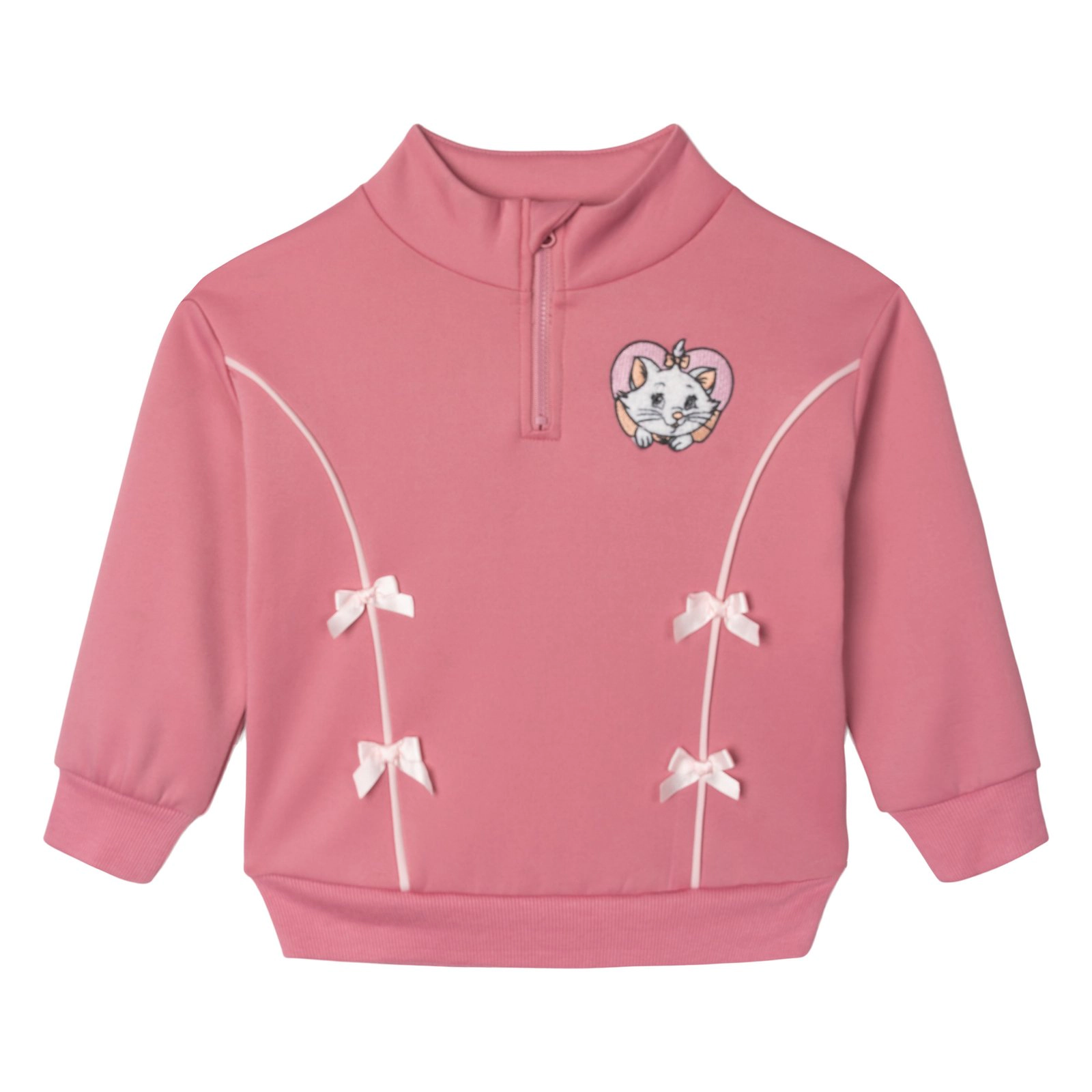 Disney Girls' 2-Piece Quarter-Zip Sweatshirt and Pants Set