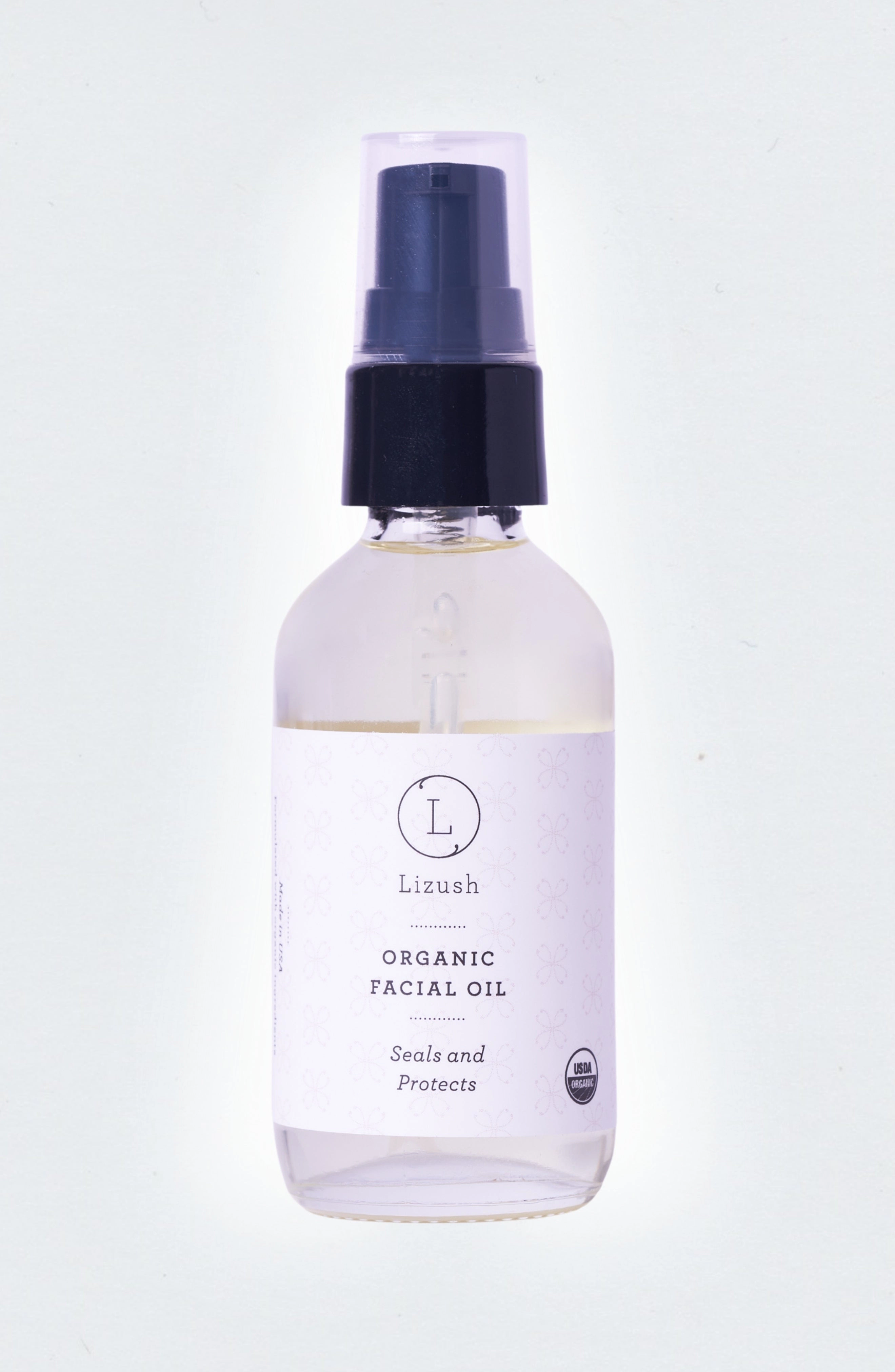 Lizush Organic Facial Oil - 2 fl oz, Seals and Protects