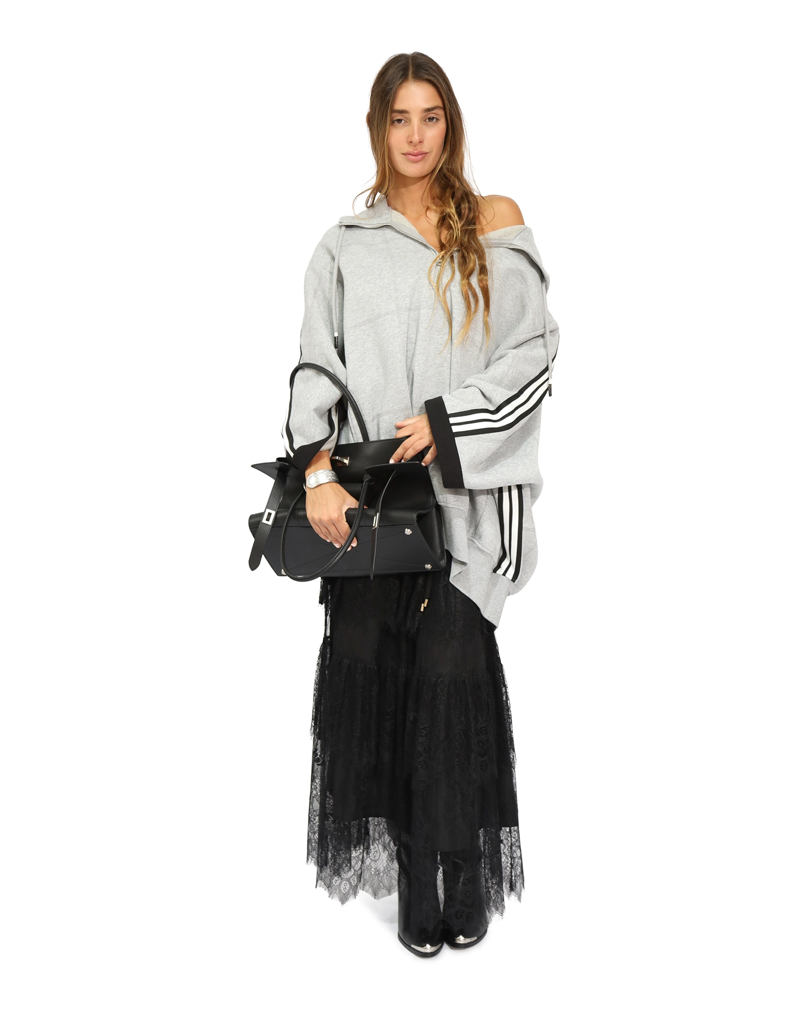 Belle & Bloom Living by the Ocean Oversized Striped Hoodie