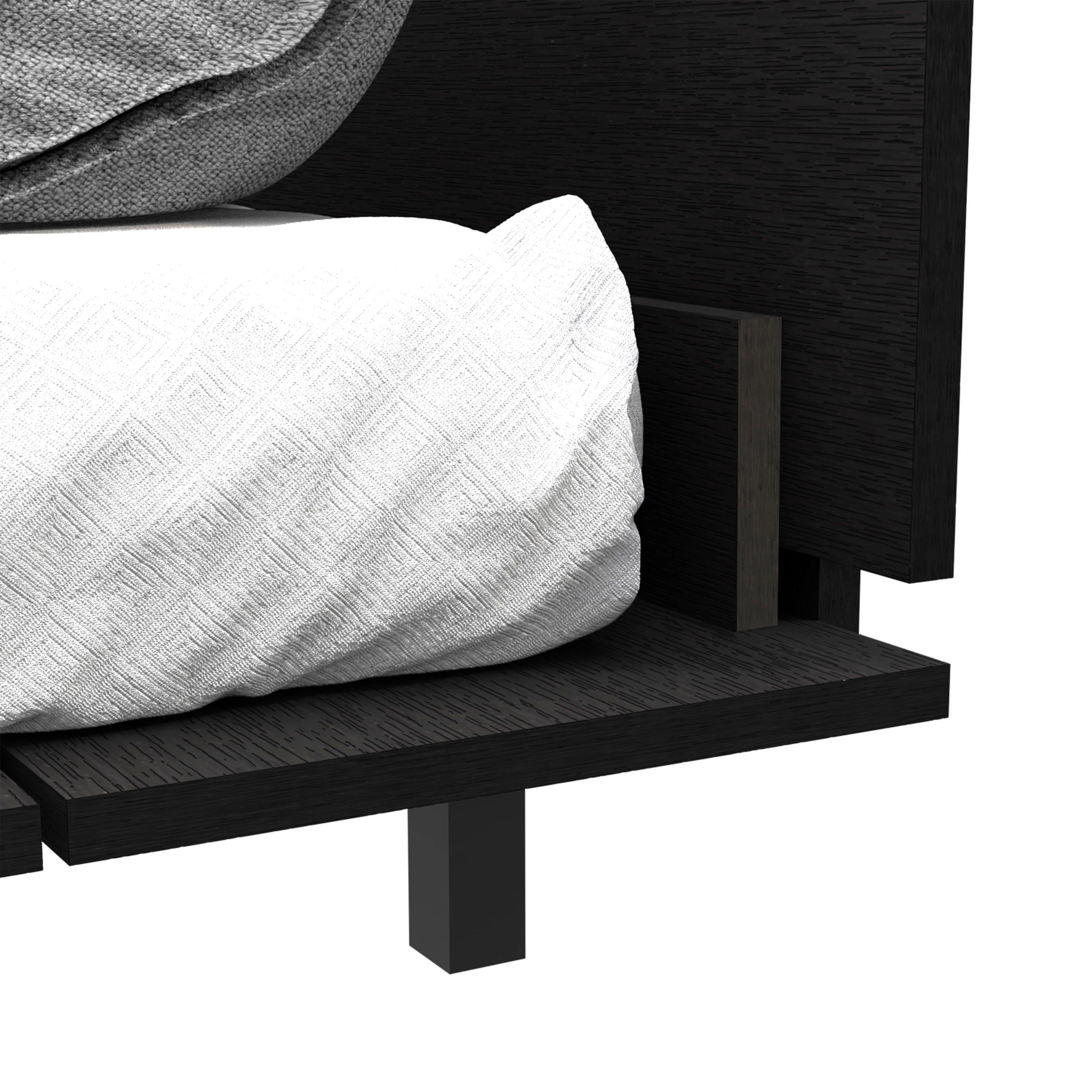 Flynama Portoalegre Twin Bed Base, Headboard