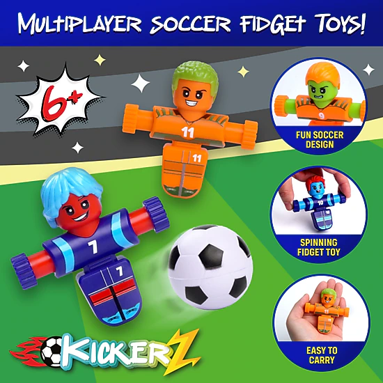 Power Your Fun KickerZ Soccer Fidgets Game Set