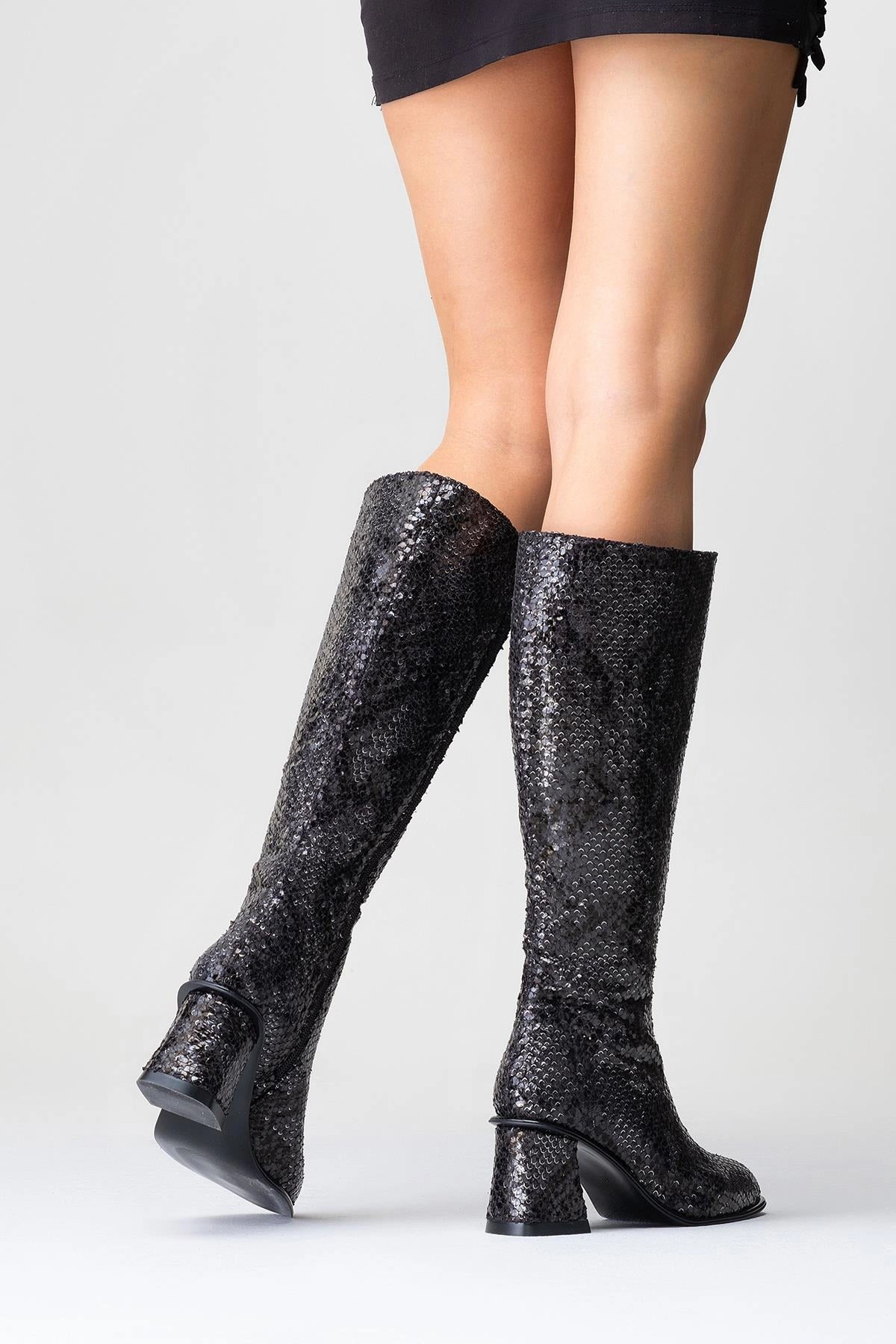 Prologue Shoes Womens Elly Pattern Block Heel Boot