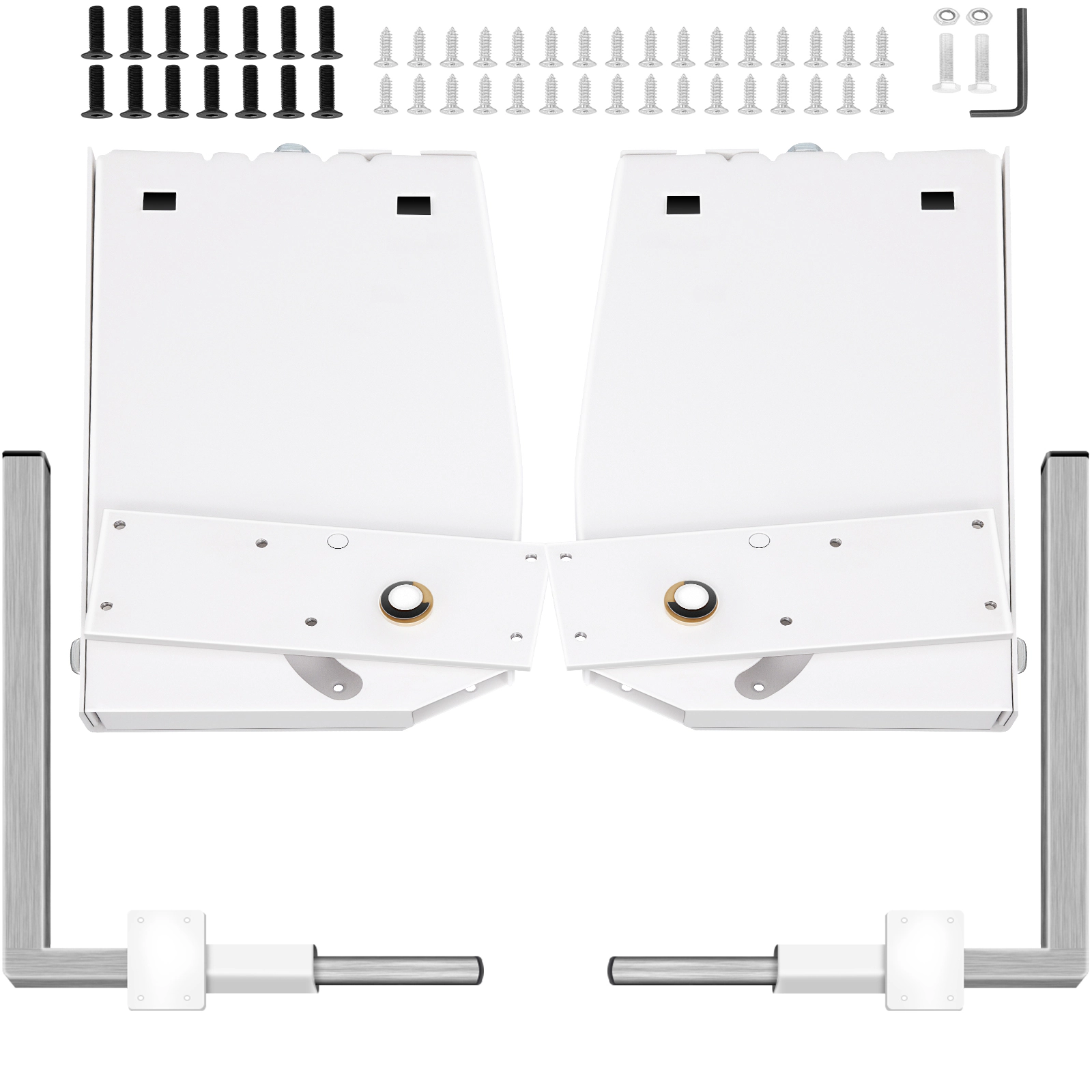 HONGGE Murphy Mounting Wall Springs Mechanism Heavy Duty Support Hardware DIY Kit for Queen Bed White