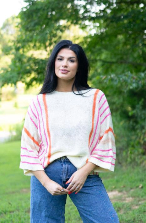 Threaded Pear Women's Hayley Wide Sleeve Sweater