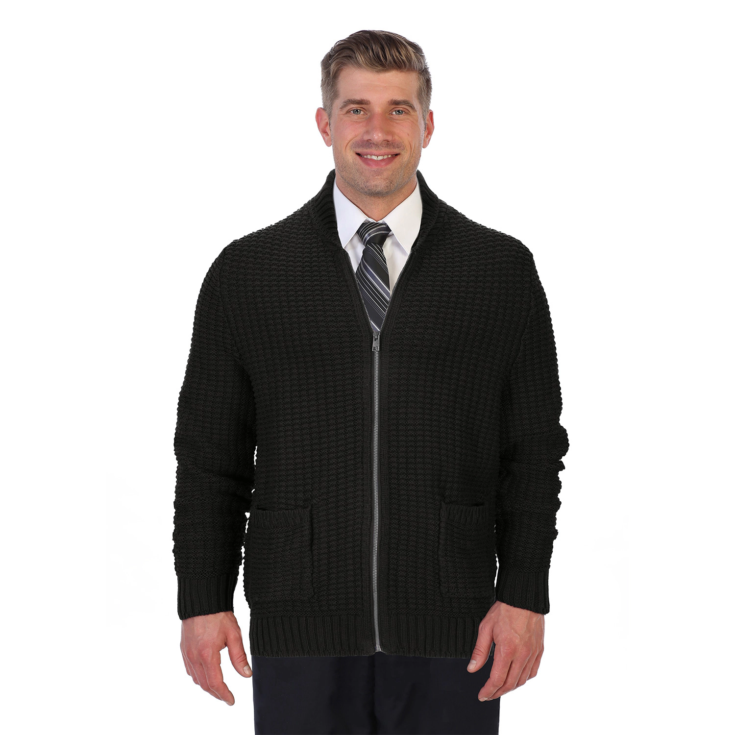 Gioberti Men's 100% Cotton Milano Knit Sweater