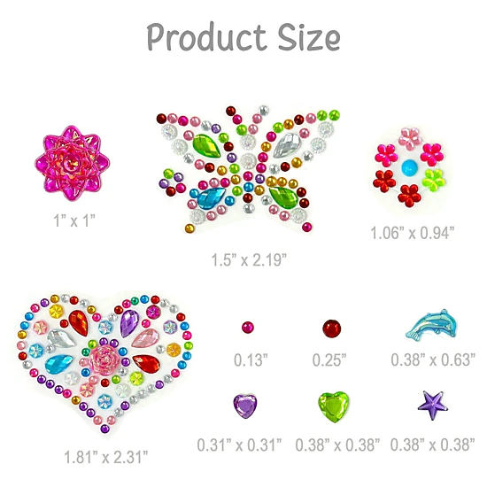 Wrapables Crystal Rhinestone Gem Stickers for DIY, Smartphones, Water ...