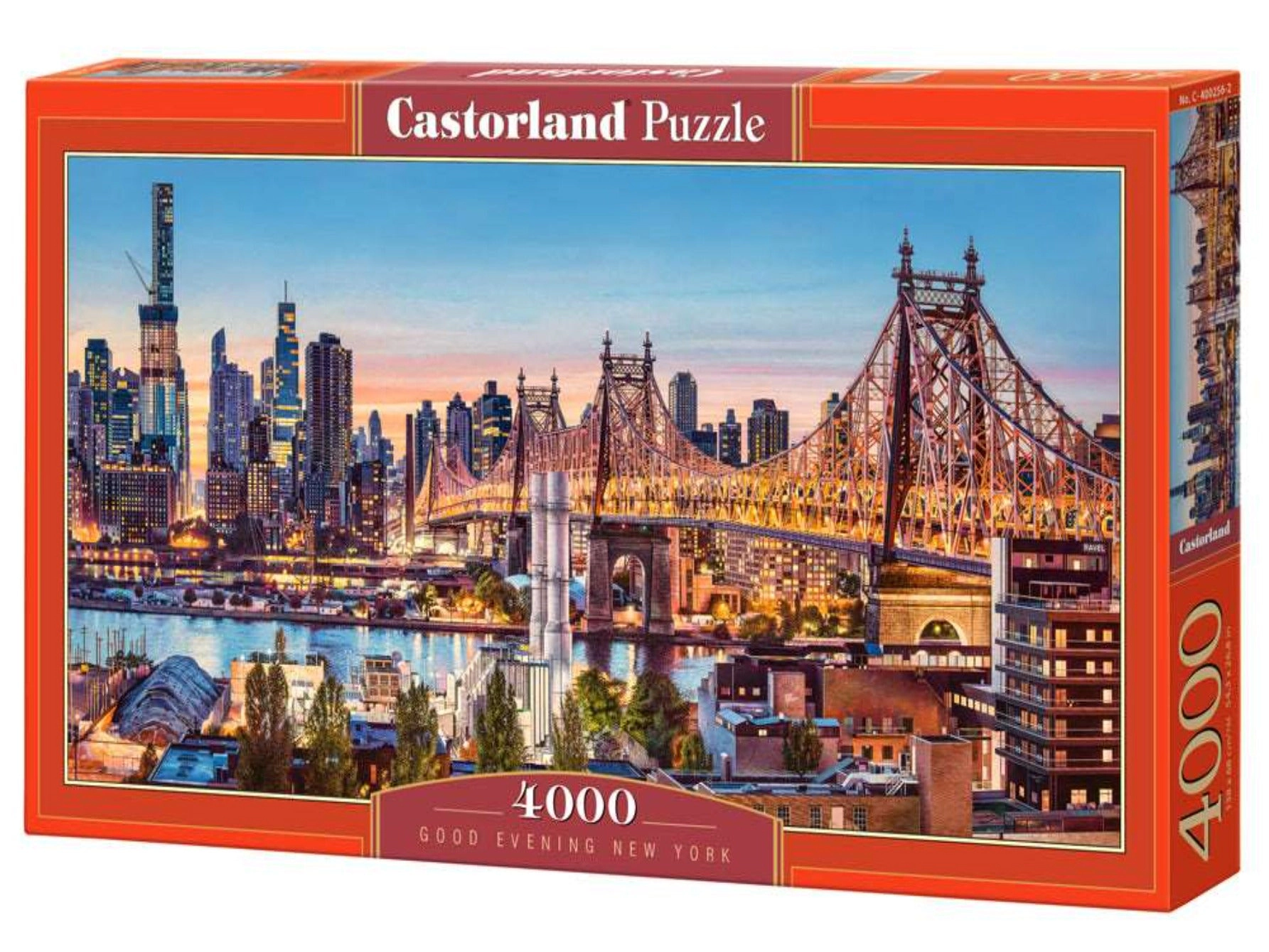 CASTORLAND 4000 Piece Jigsaw Puzzles, Good Evening New York, NYC, Puzzles of the USA, City Skyline, C-400256-2