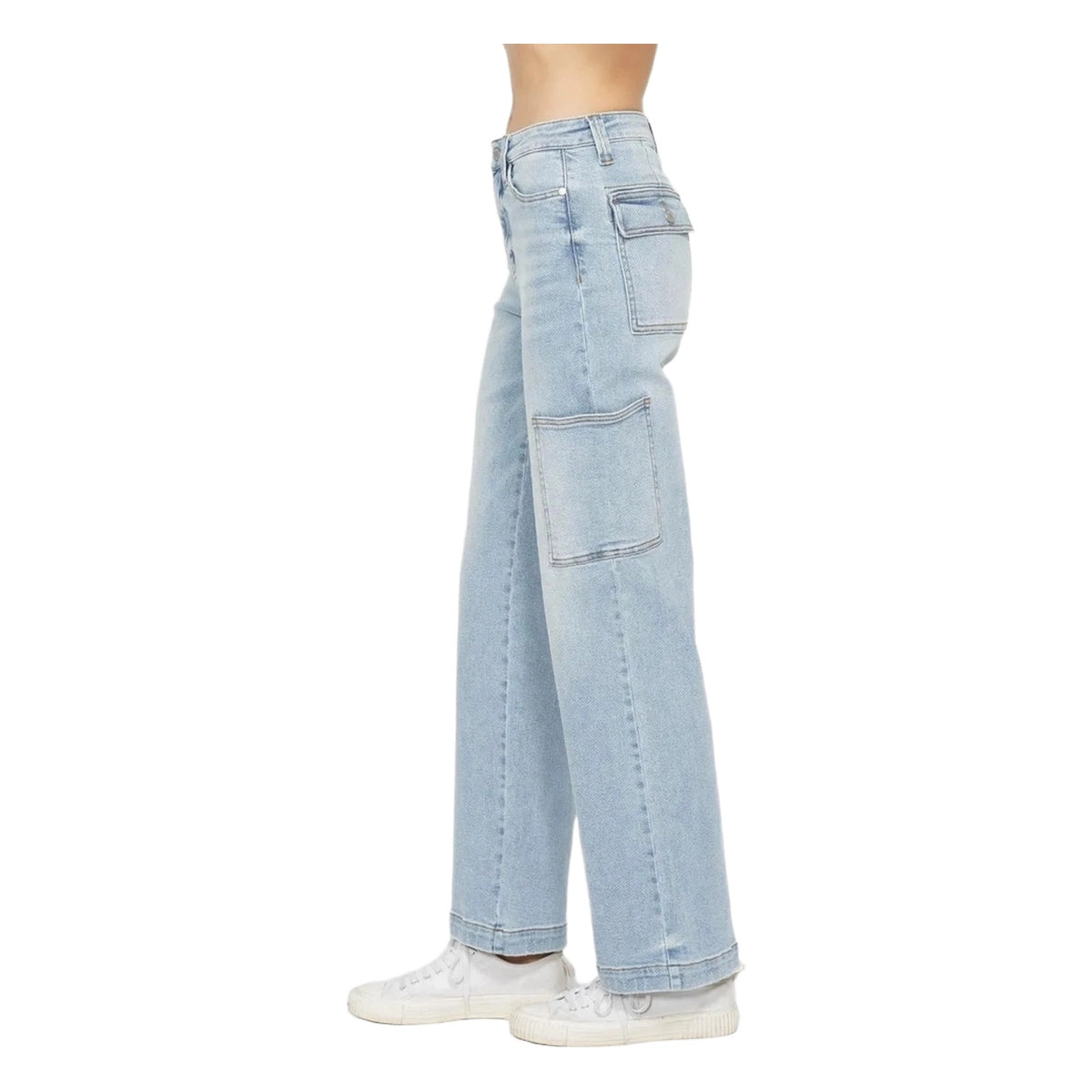 Judy Blue Full High Waist Straight Cargo Jeans
